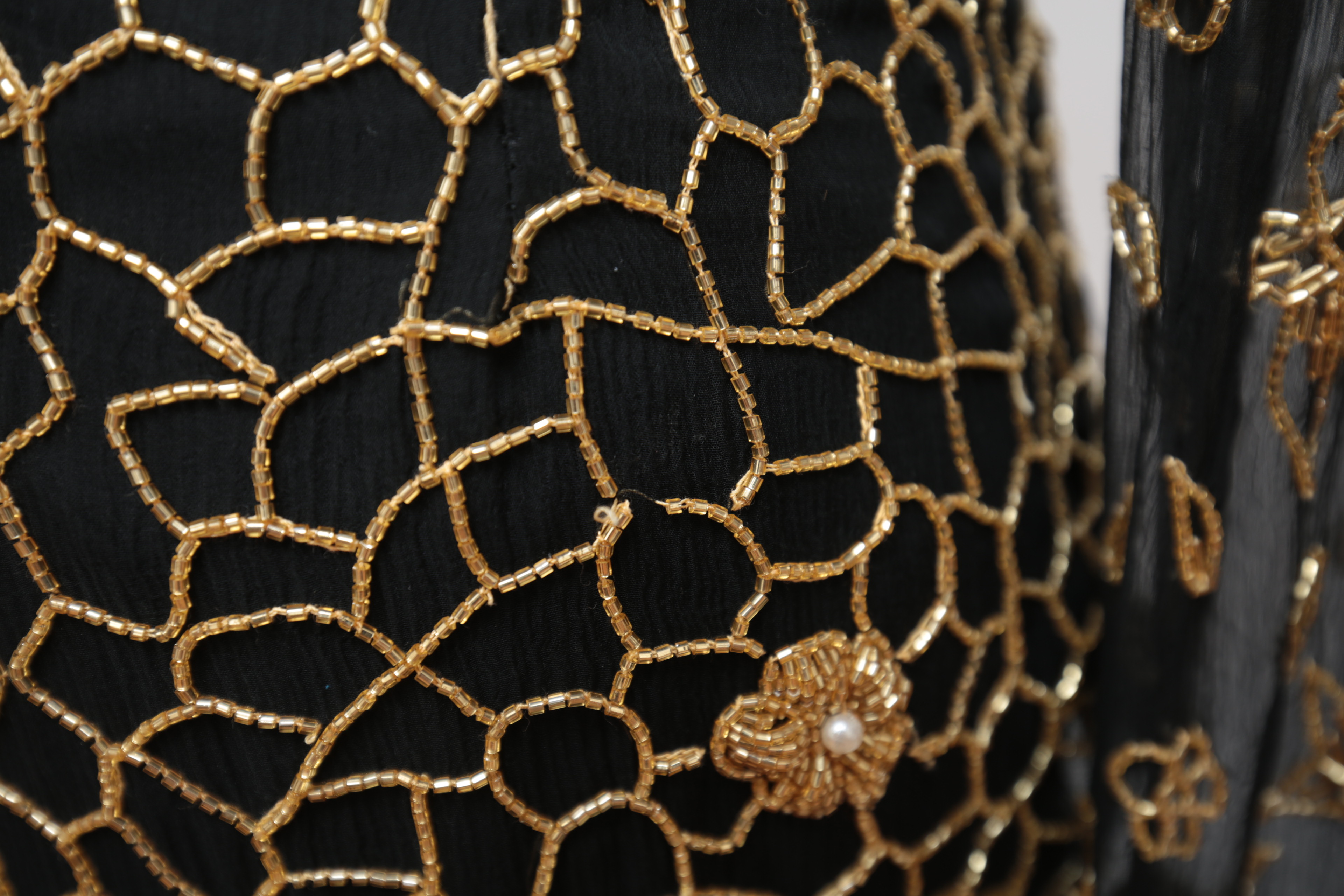 Vintage Judith Ann Collection for Neiman Marcus Beaded Silk Dress