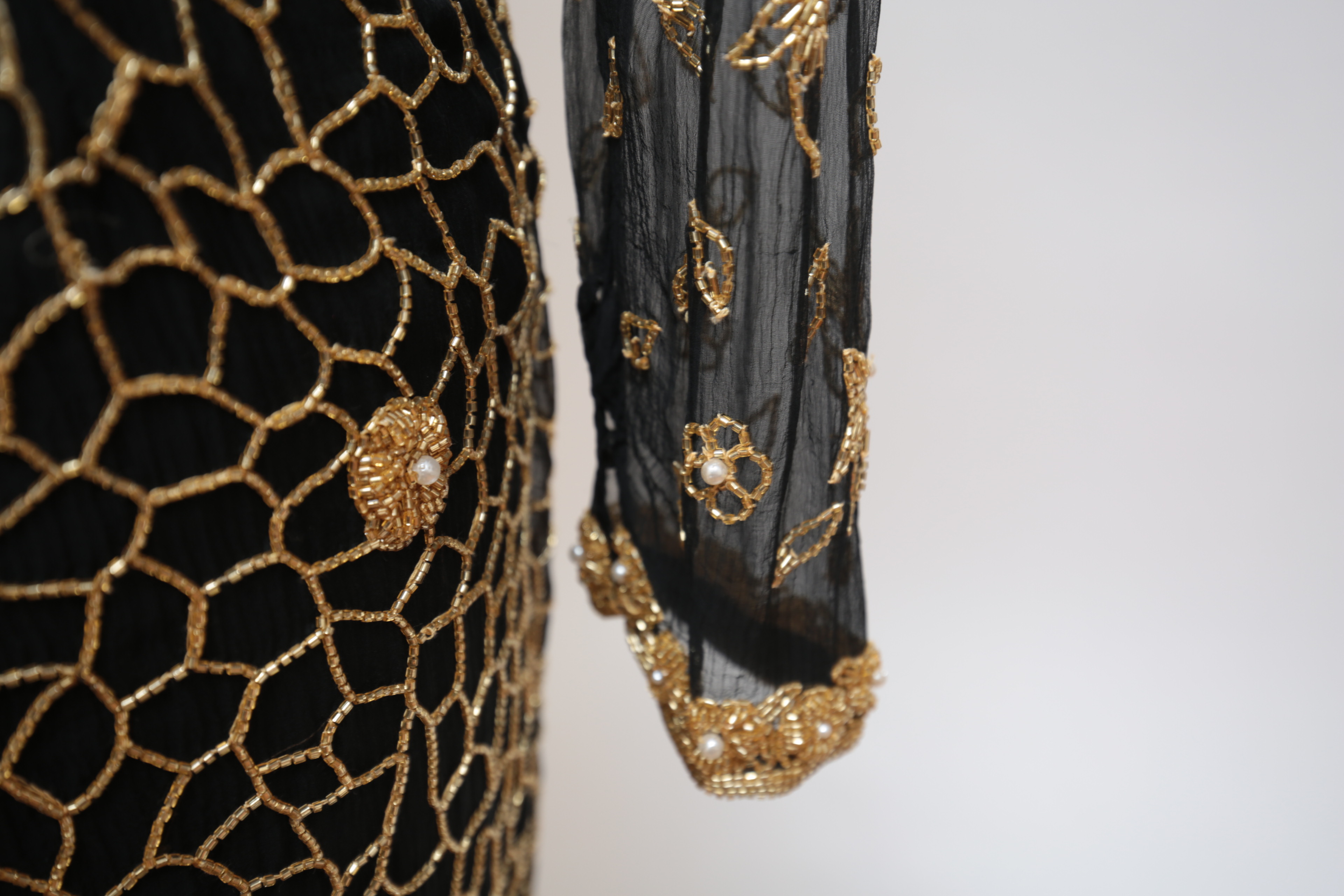 Vintage Judith Ann Collection for Neiman Marcus Beaded Silk Dress