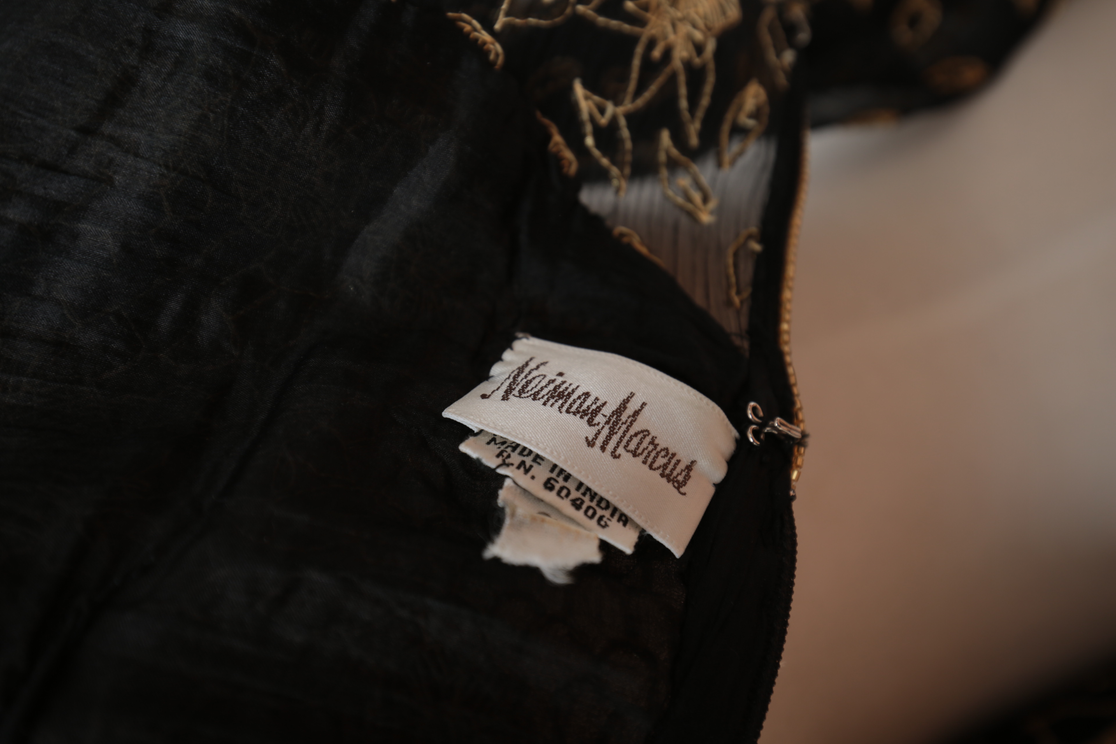 Vintage Judith Ann Collection for Neiman Marcus Beaded Silk Dress