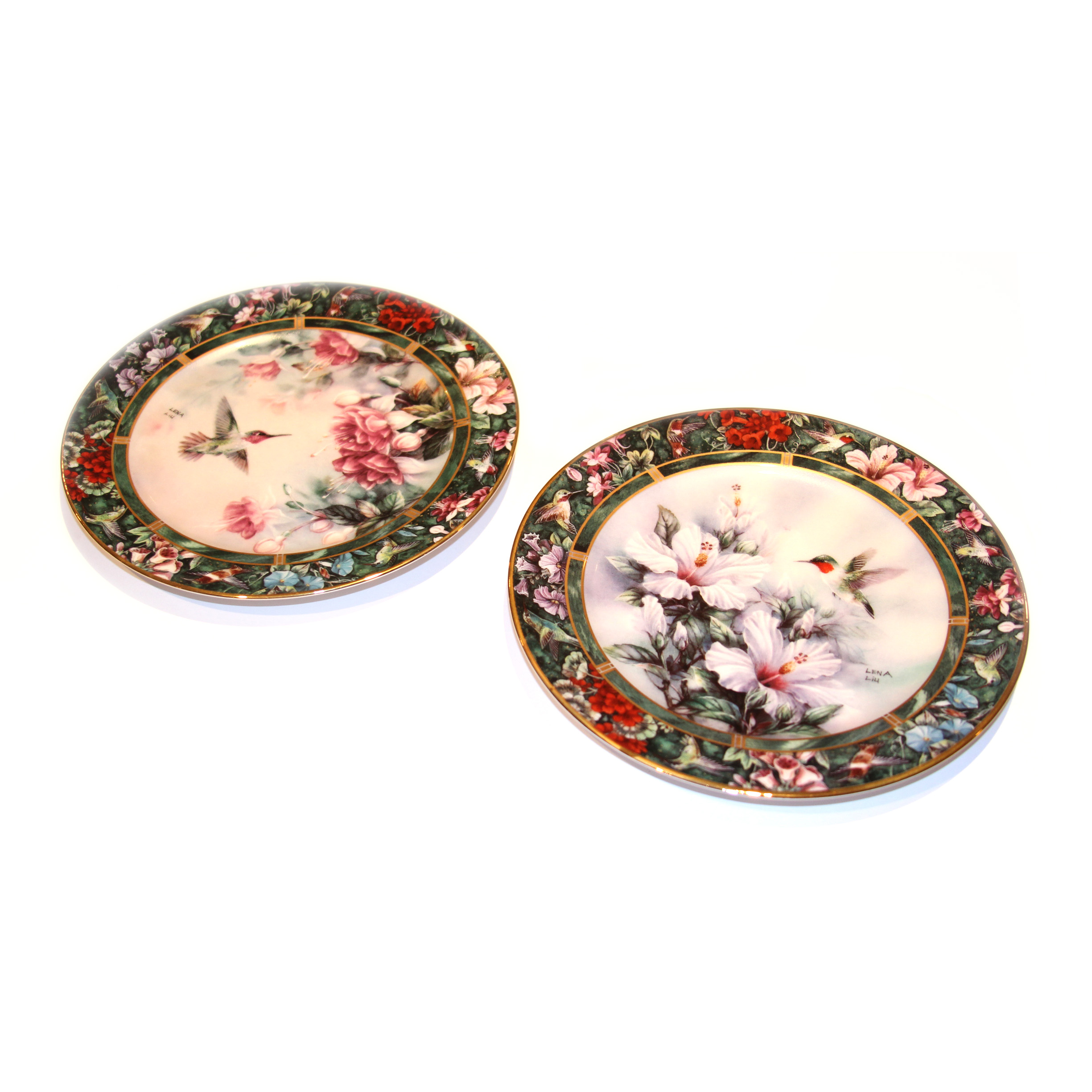 Lena Liu Hummingbird Treasury Collectors Plates