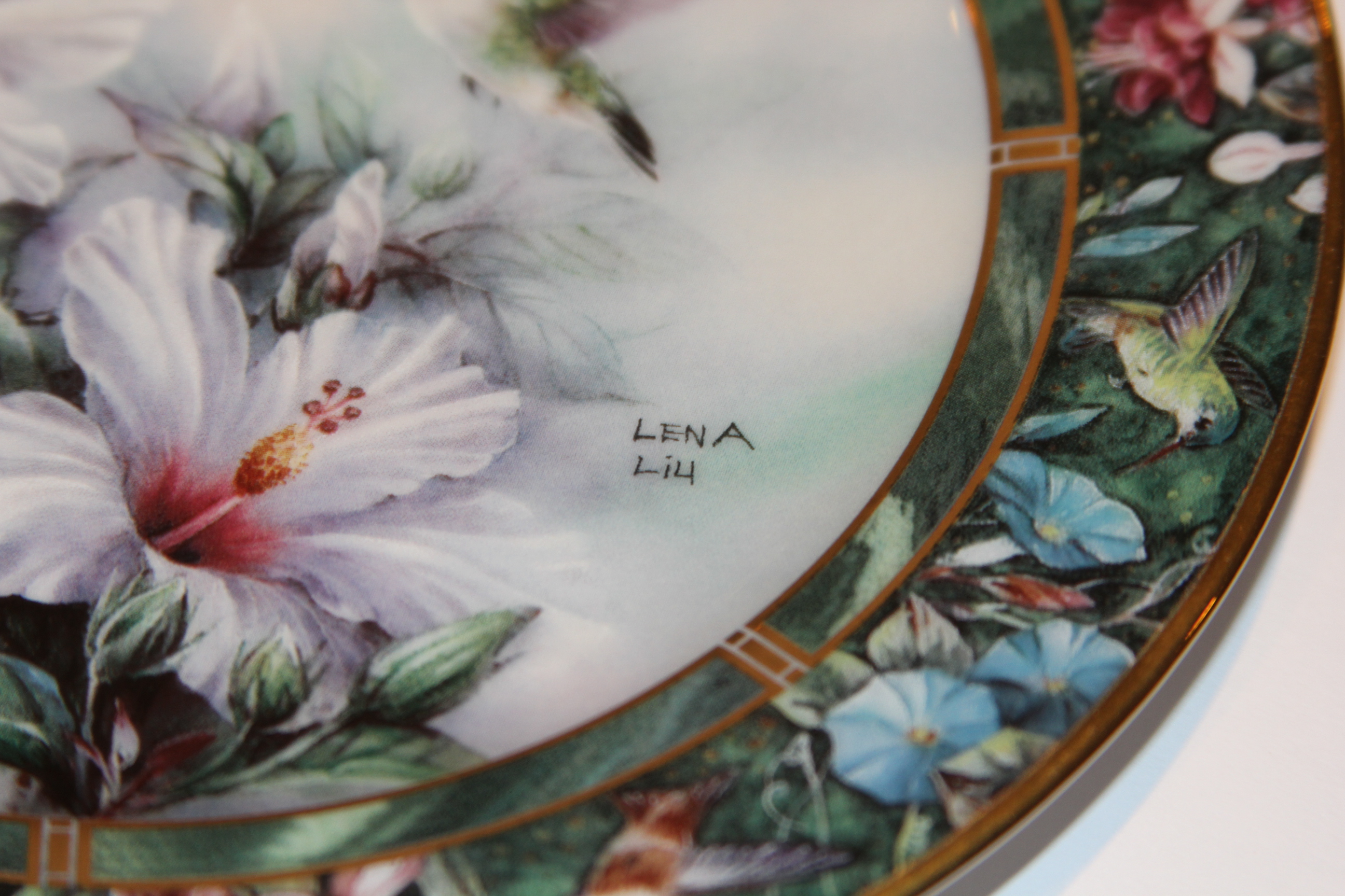 Lena Liu Hummingbird Treasury Collectors Plates