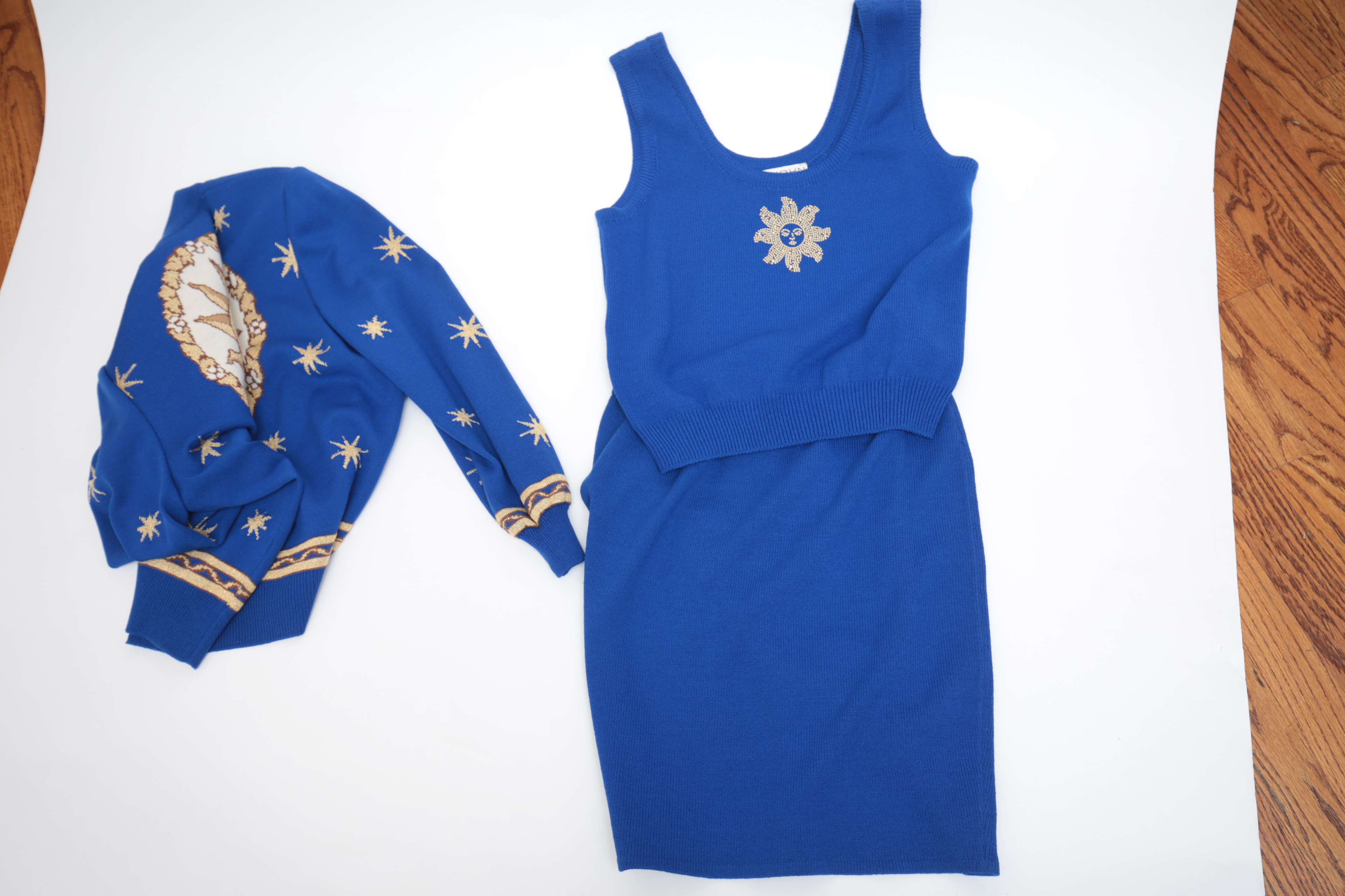 St. John Sport Knitwear Set in Celestial Blue