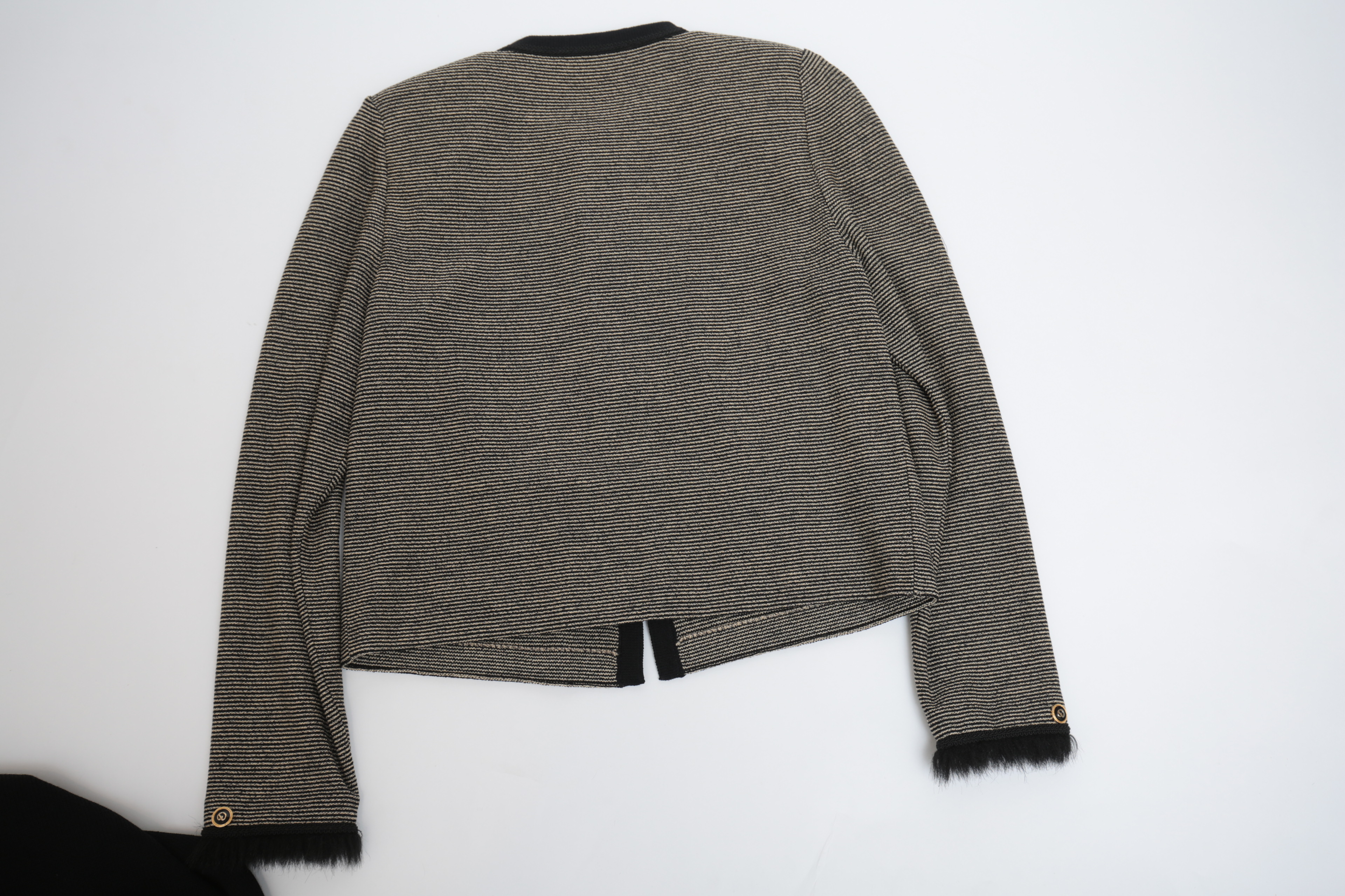 St. John Knit Top in Black and Knit Jacket