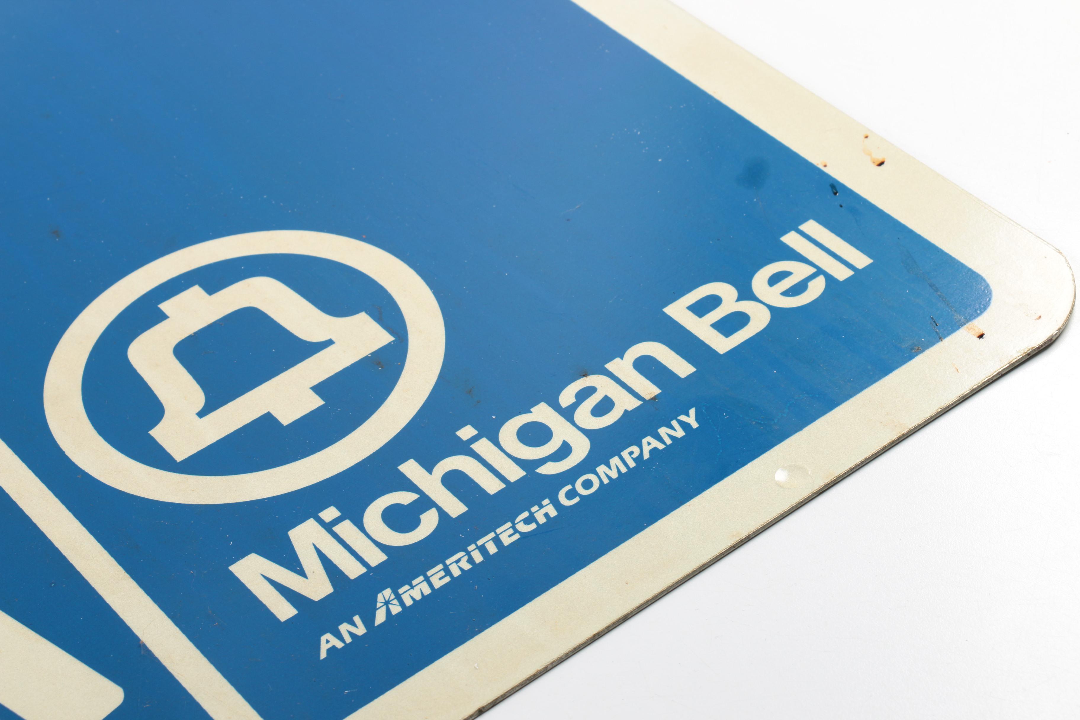 Vintage Michigan Bell Sign