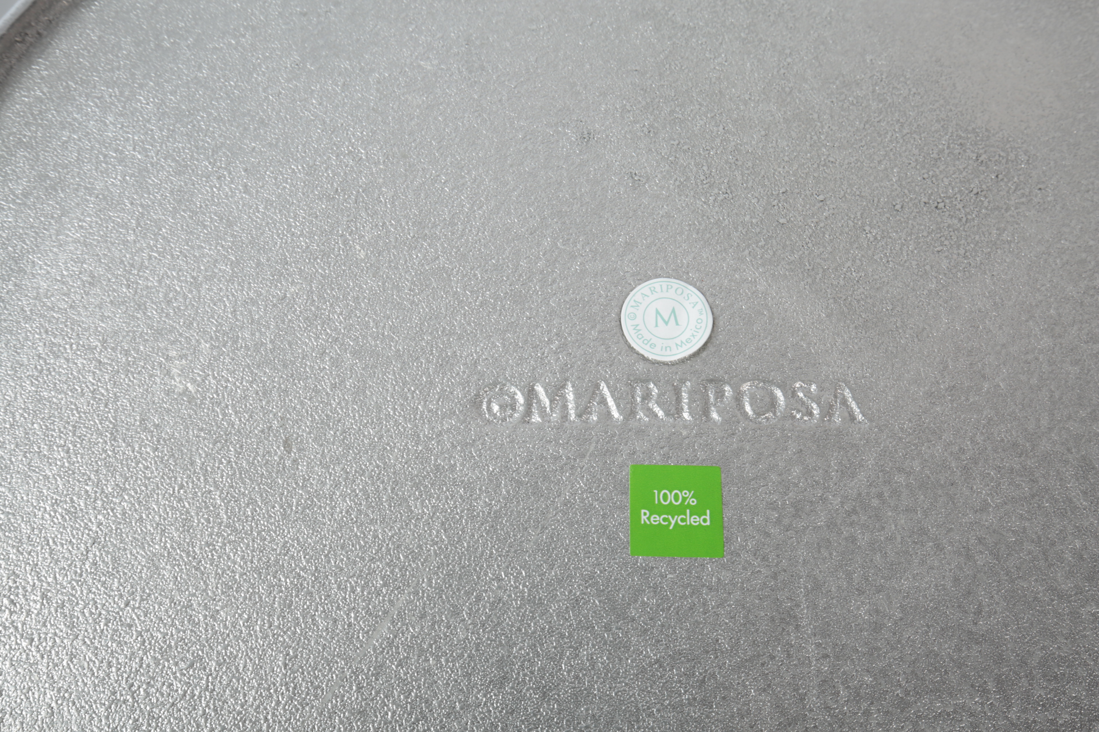 Mariposa Aluminum Round Double Handled Serving Tray