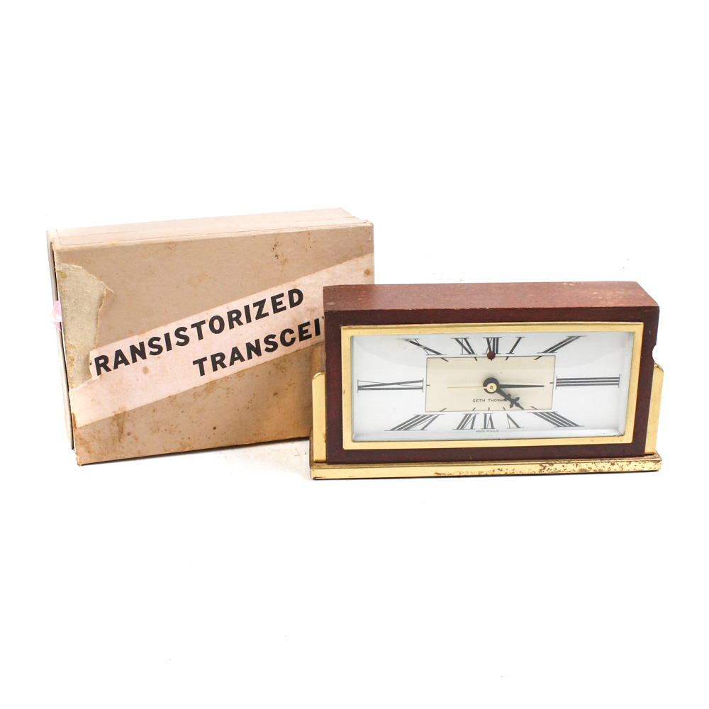 Vintage Transistorized Transceiver and Clock