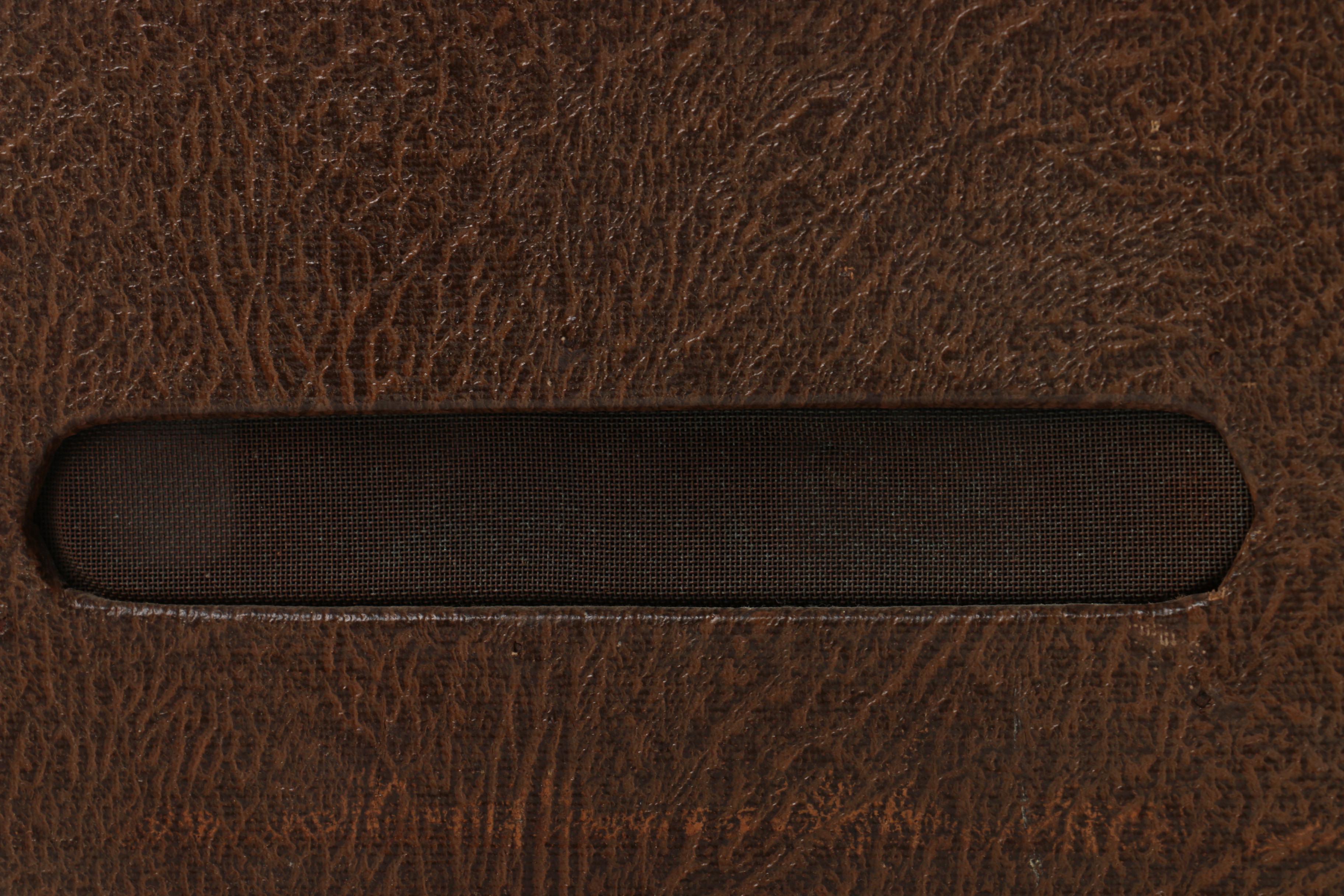 1940s Philco Roll-Top "Suitcase" Radio in Leather Case