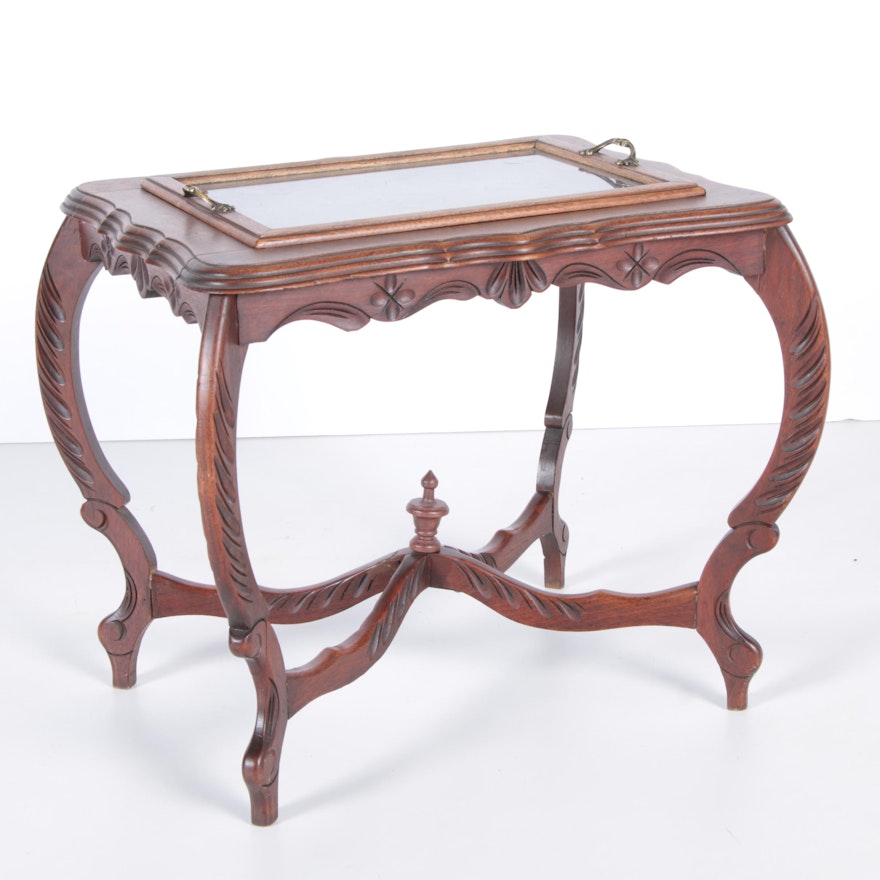 Vintage Late Classicism Style Tray Top Table