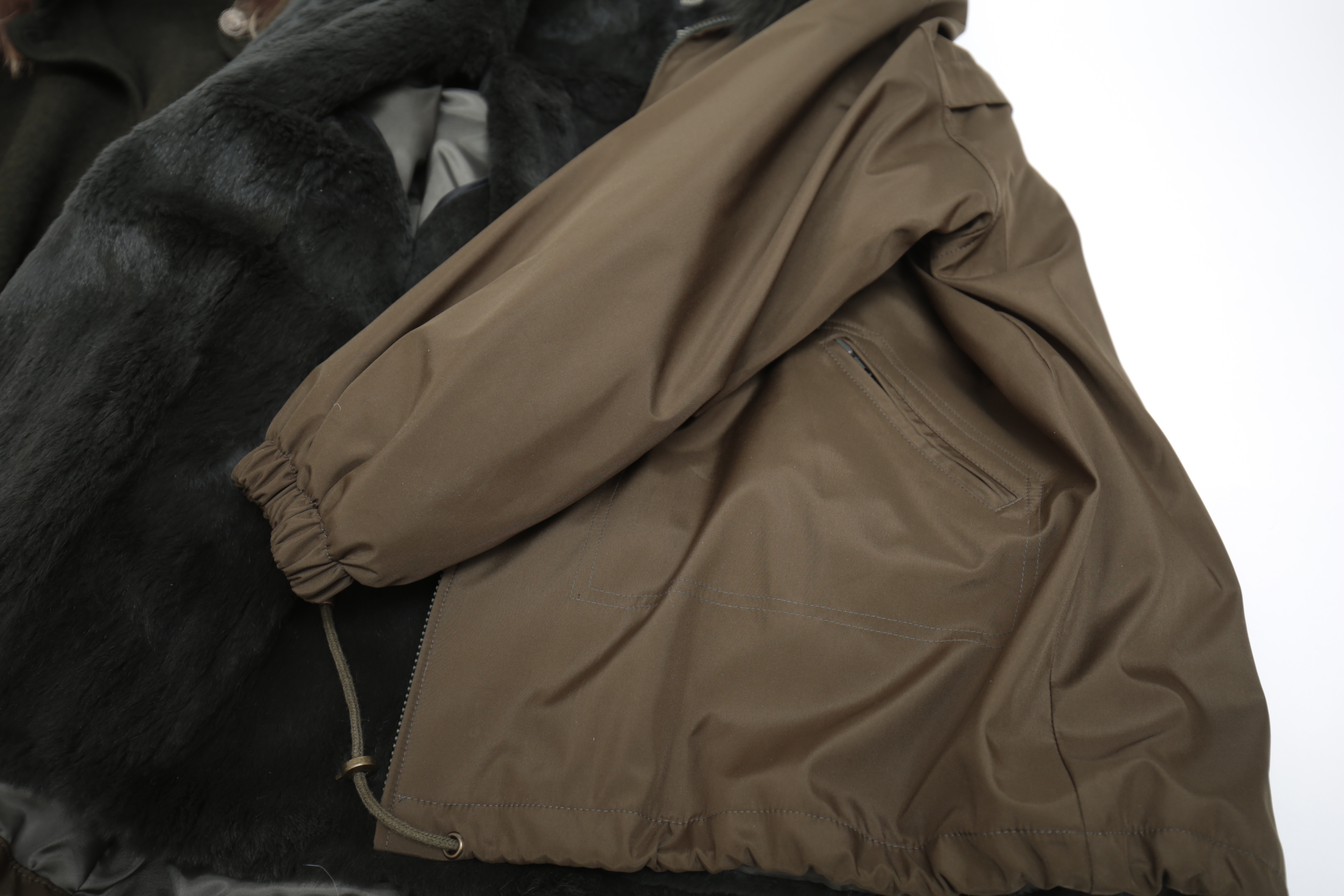 Pair of Austrian Geiger and Canadian Natural North Coats with Fur Collars