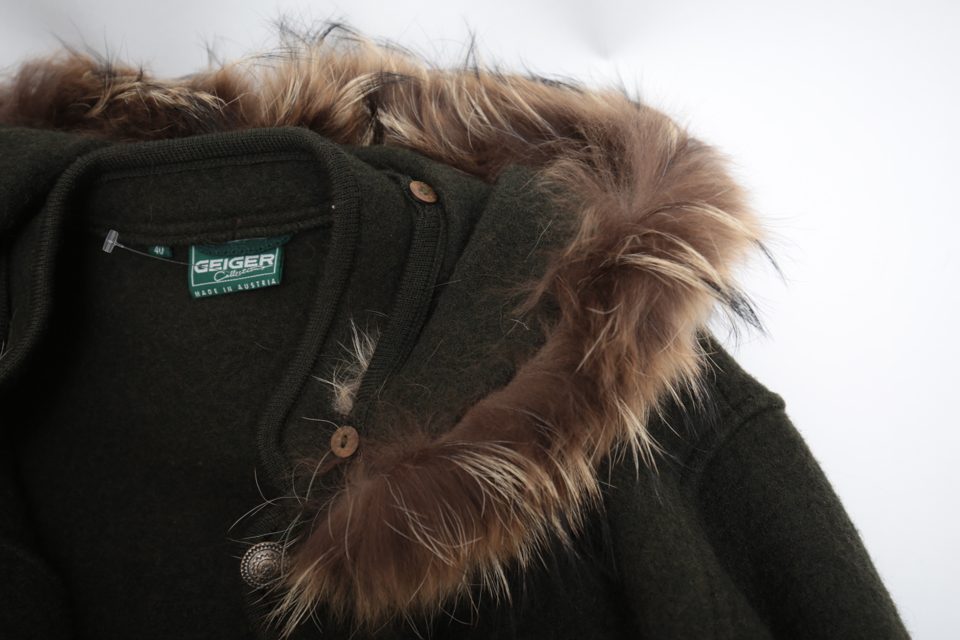 Pair of Austrian Geiger and Canadian Natural North Coats with Fur Collars