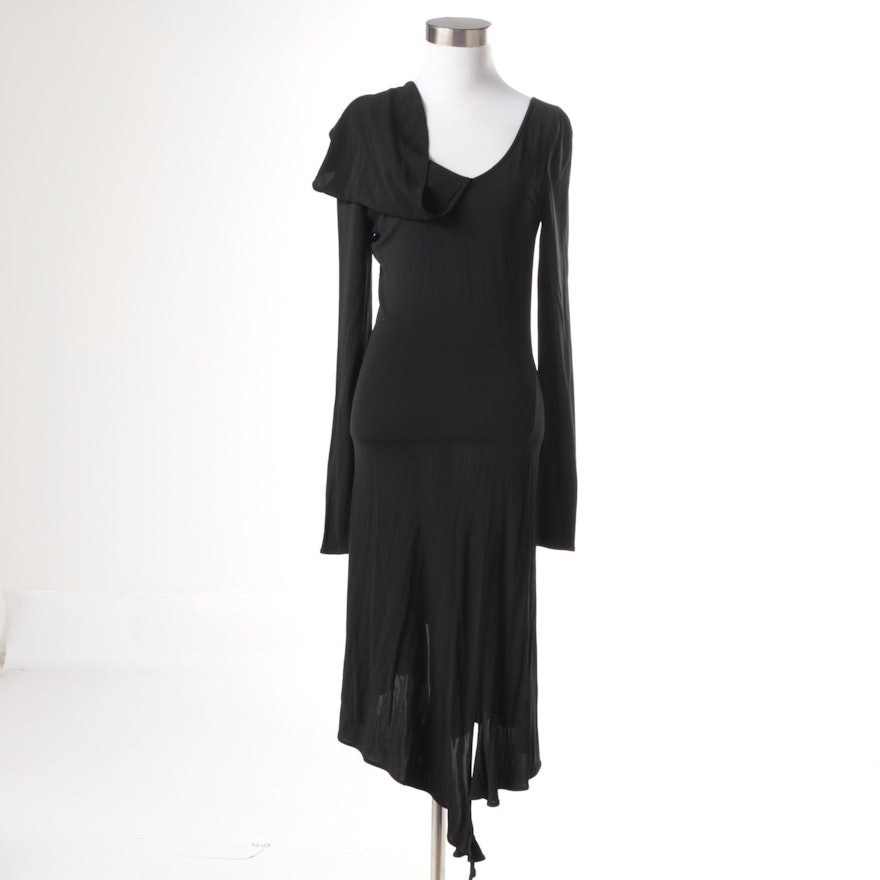 Yigal Azrouel Black Rayon Dress