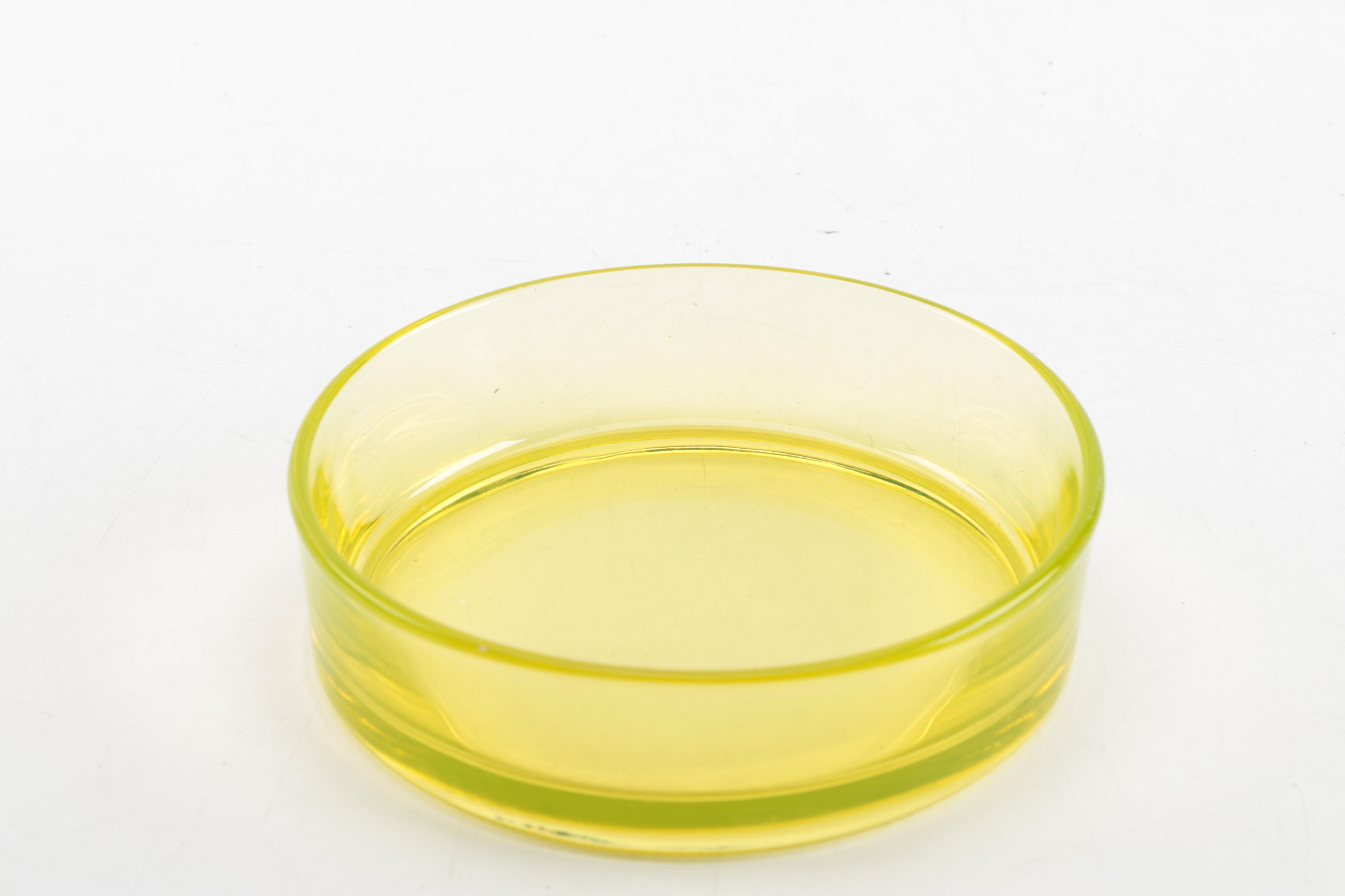 Antique Vaseline Glass Vanity Set