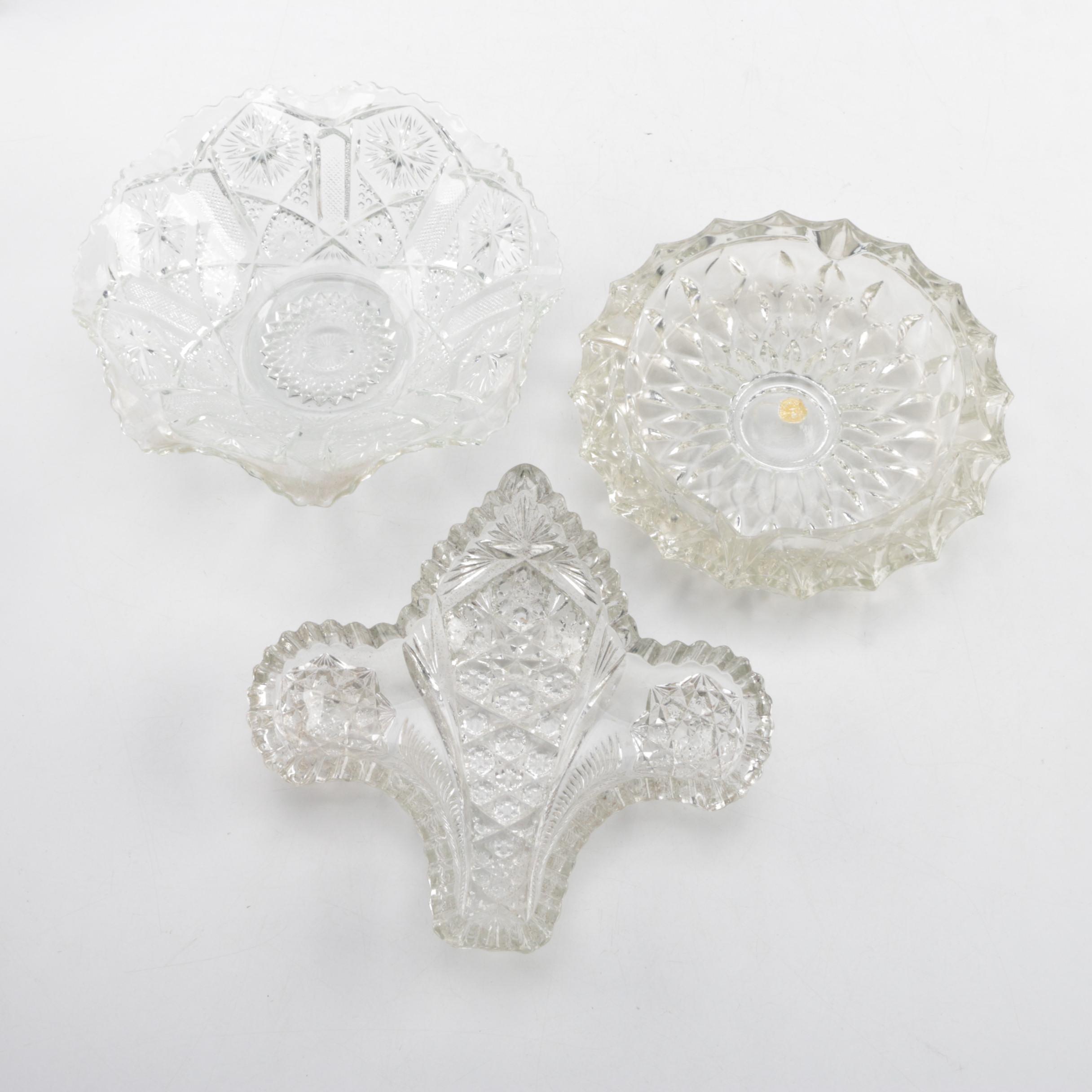 Vintage Crystal and Glass Tableware and Decor including Arcoroc