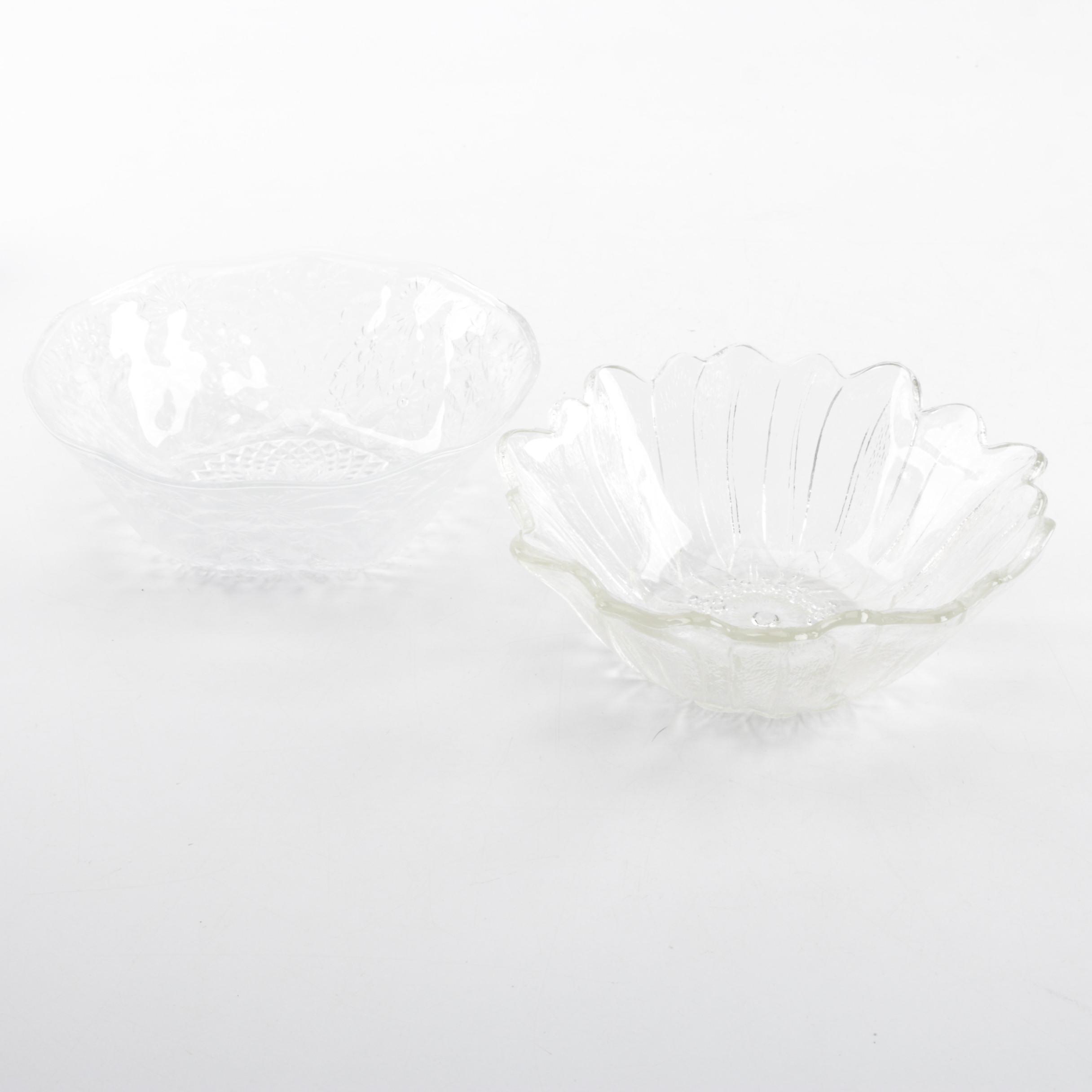 Vintage Crystal and Glass Tableware and Decor including Arcoroc