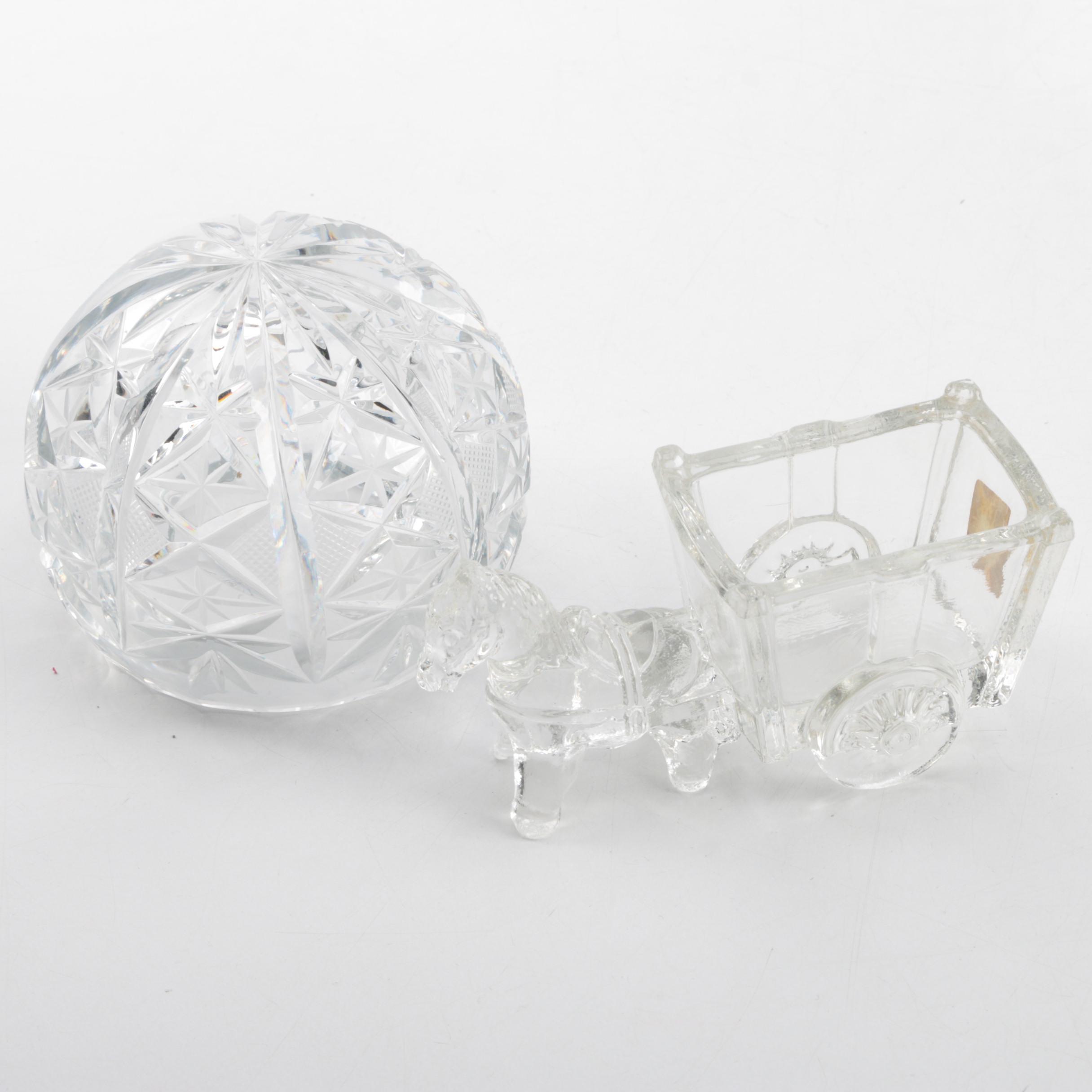 Vintage Crystal and Glass Tableware and Decor including Arcoroc