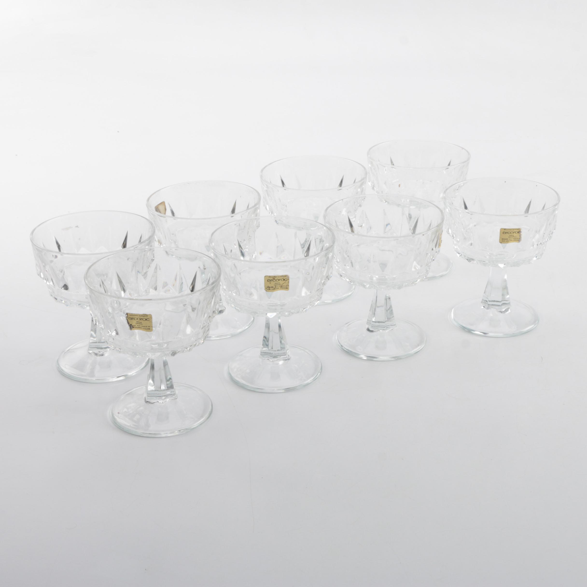 Vintage Crystal and Glass Tableware and Decor including Arcoroc