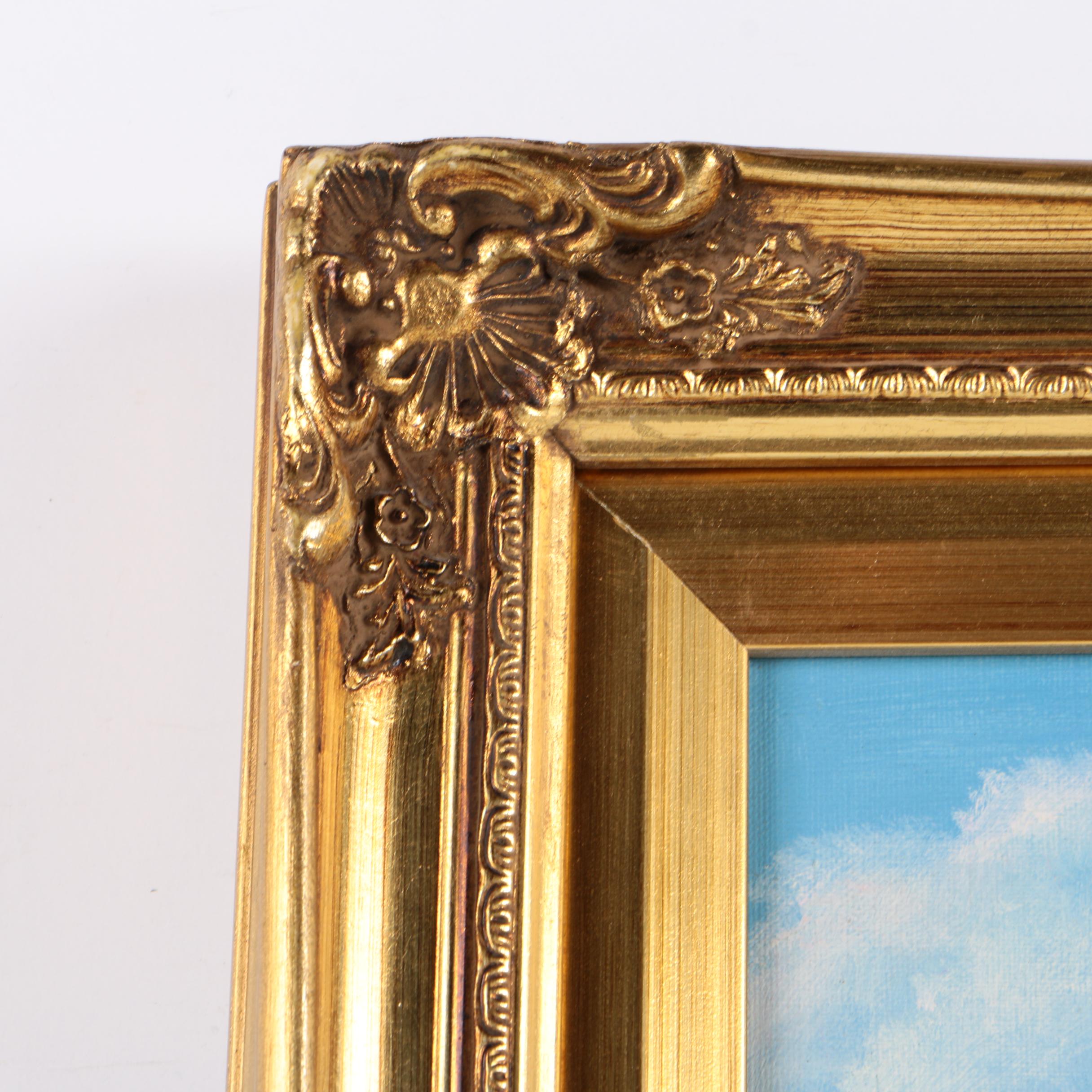 K. Harrison Oil Painting on Canvas of Beach