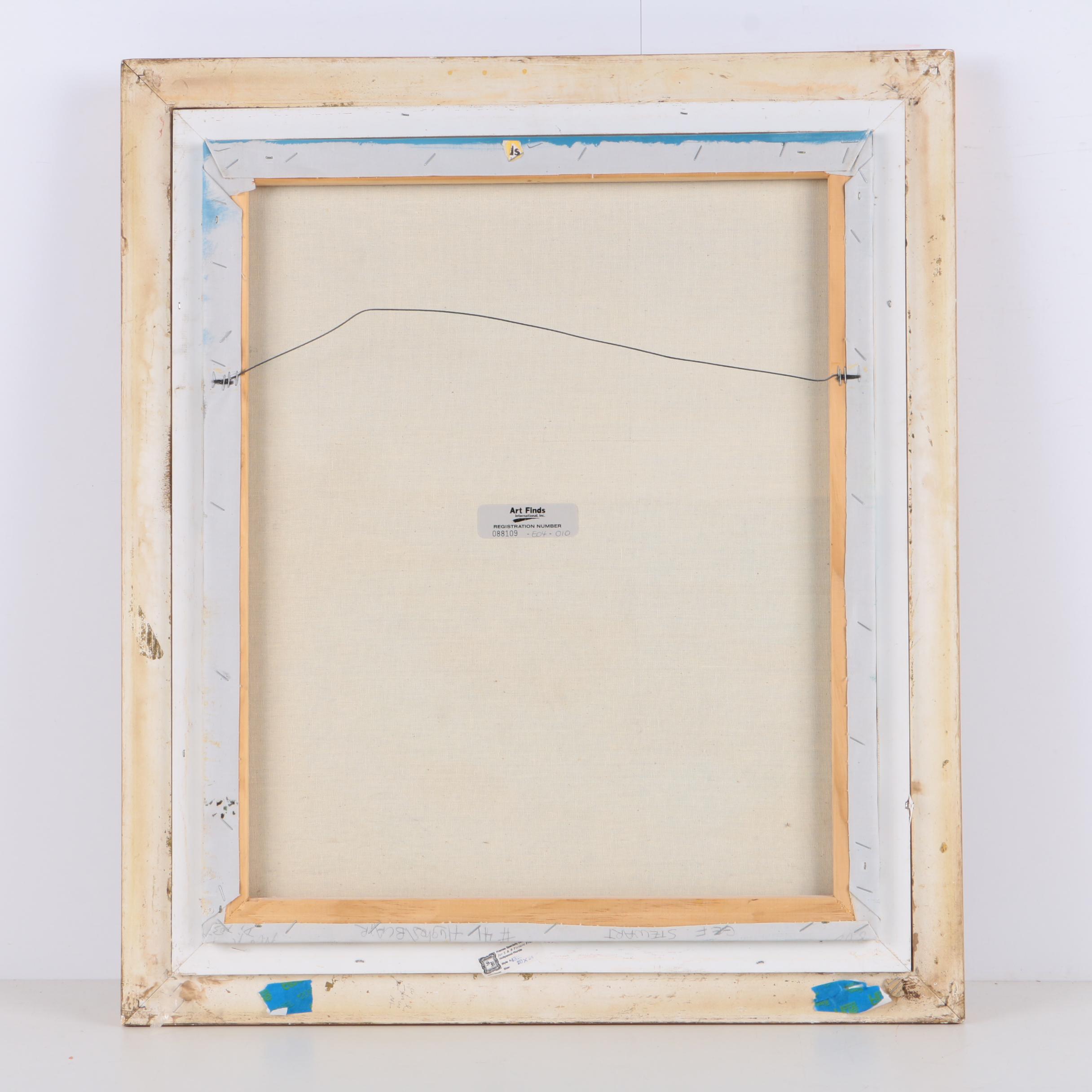 K. Harrison Oil Painting on Canvas of Beach