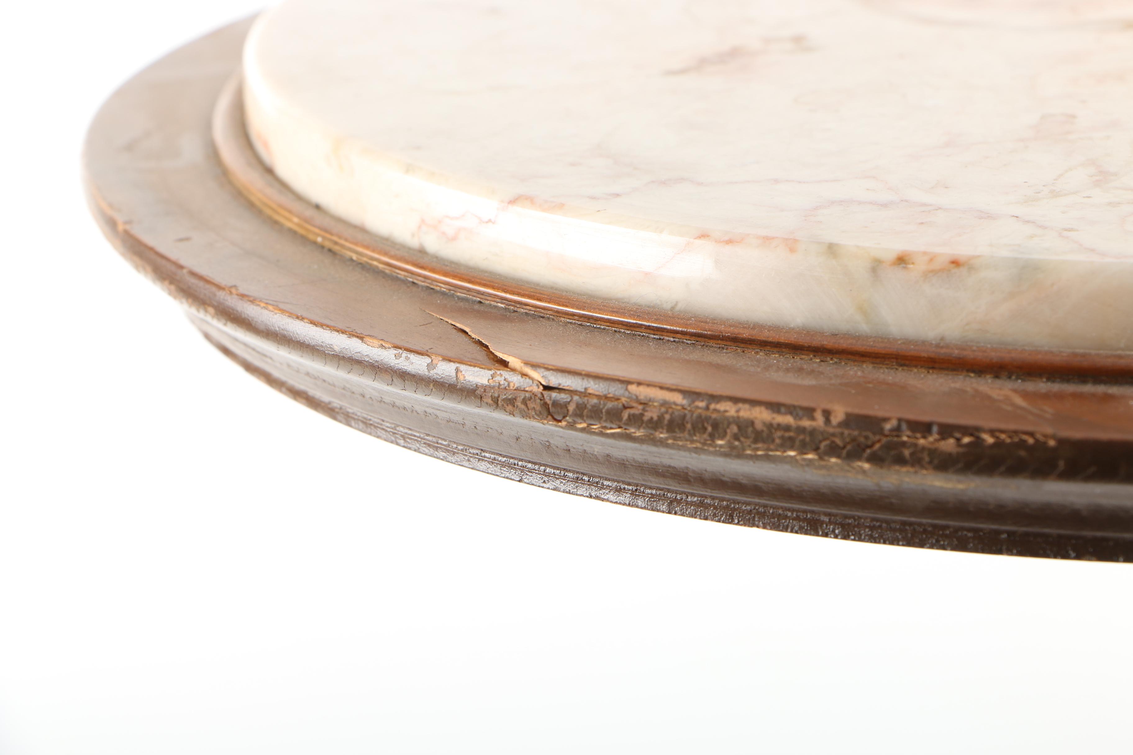 Stone Top Side Table