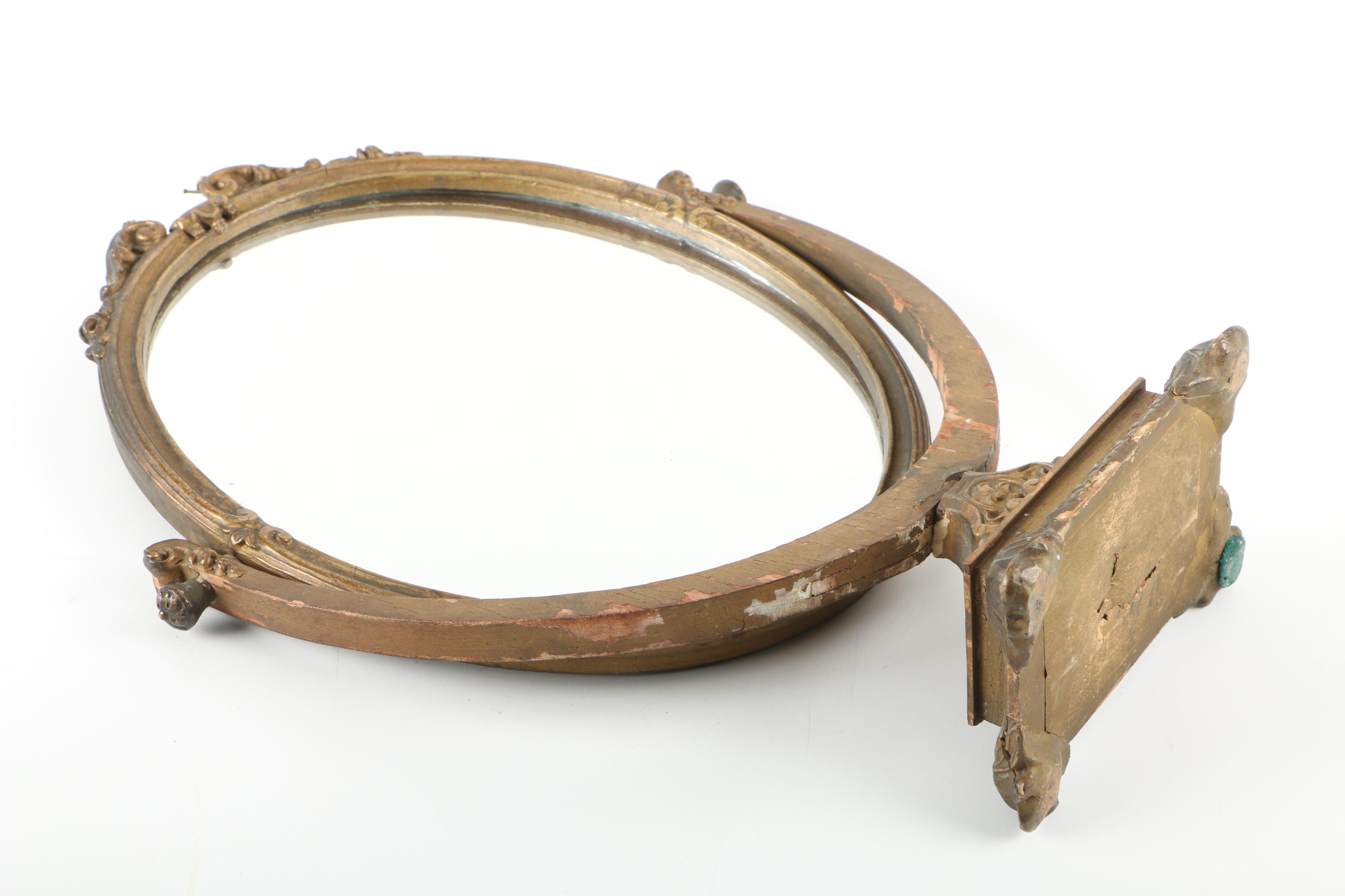 Antique Gold Gilt Vanity Mirror