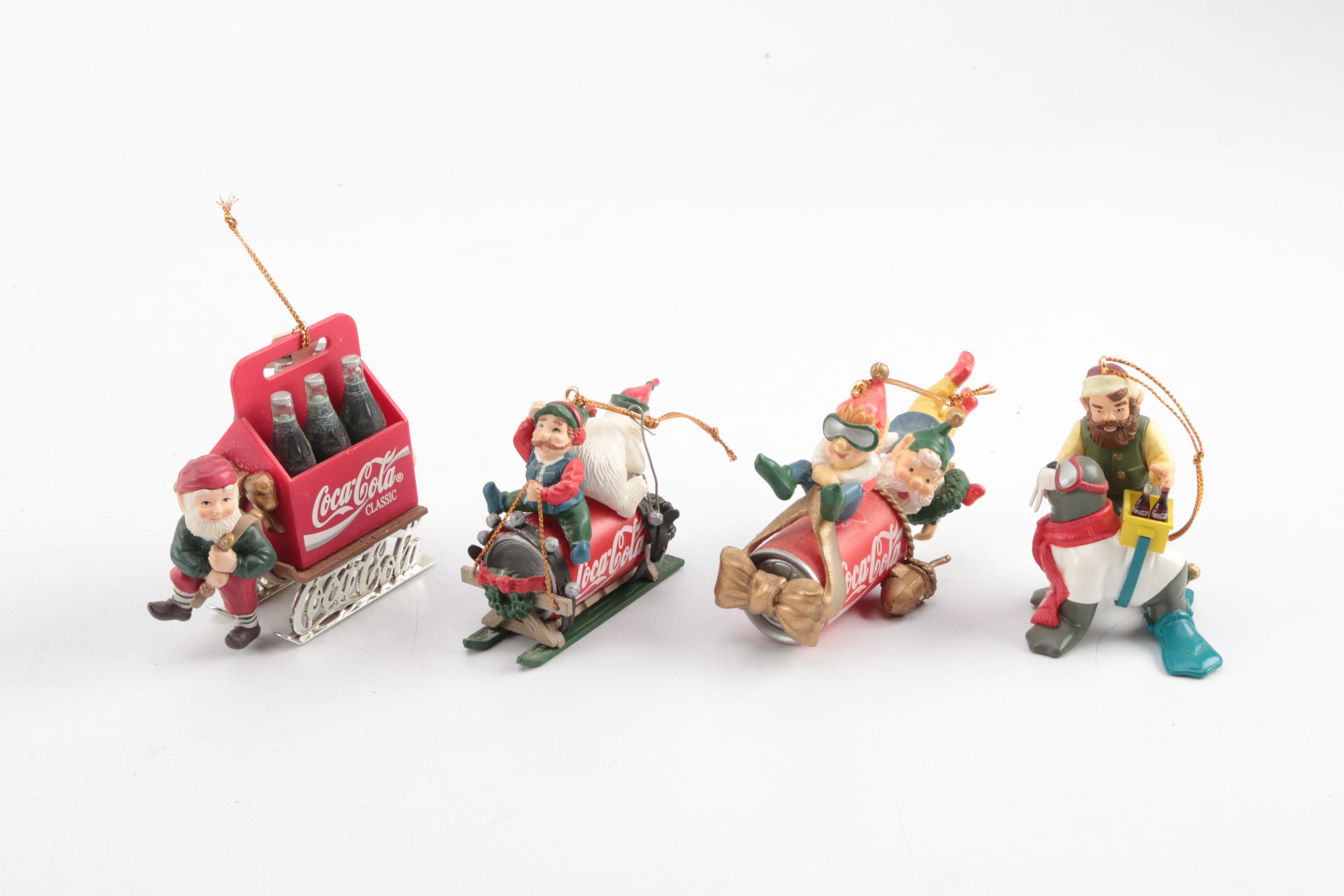 Elf and Coca Cola Theme Christmas Tree Ornaments