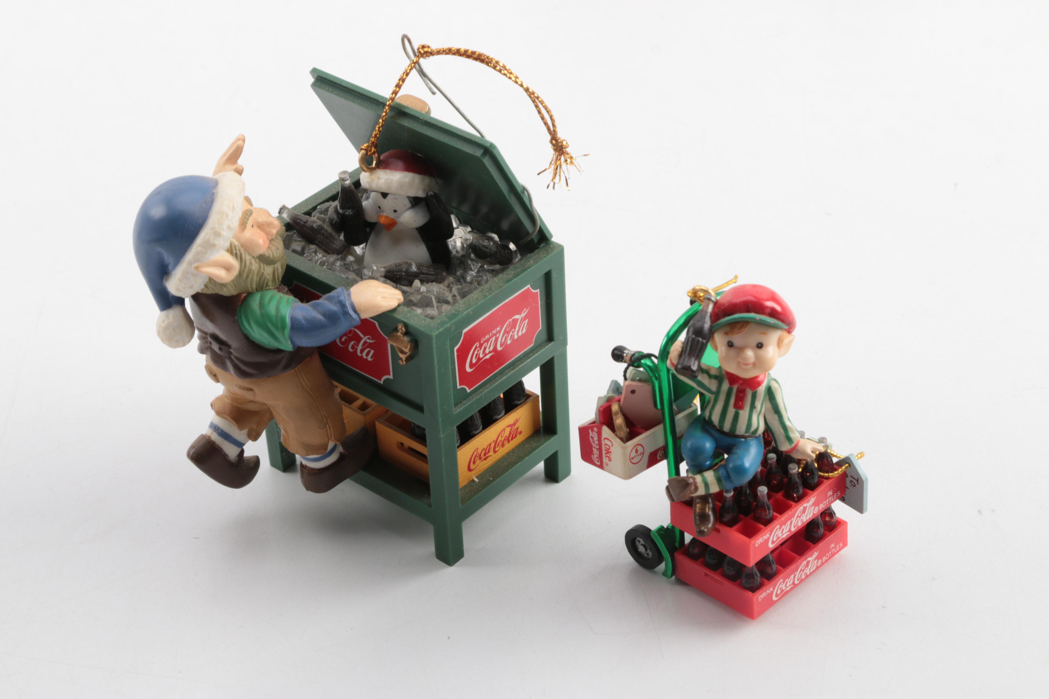Elf and Coca Cola Theme Christmas Tree Ornaments