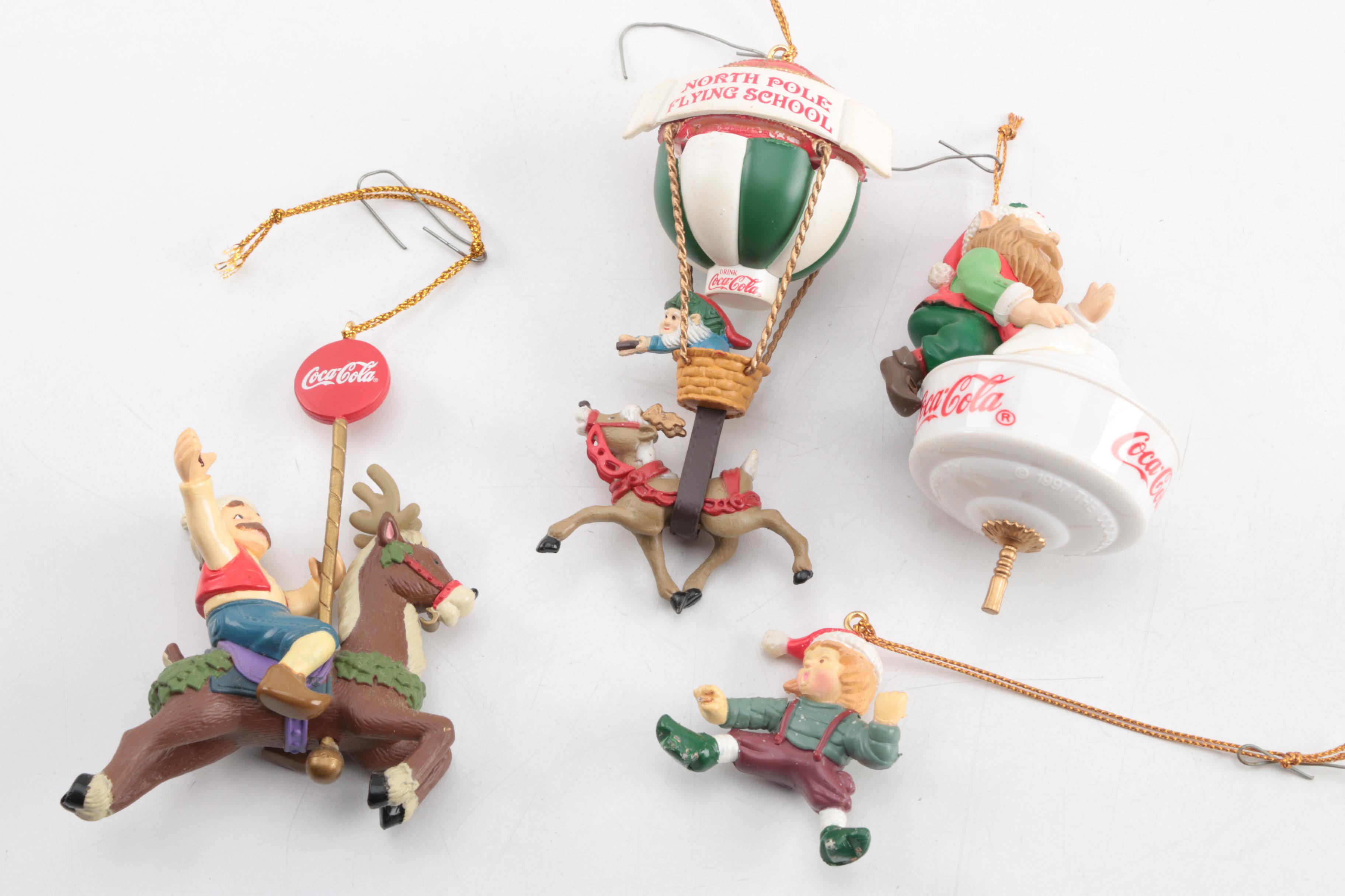 Elf and Coca Cola Theme Christmas Tree Ornaments