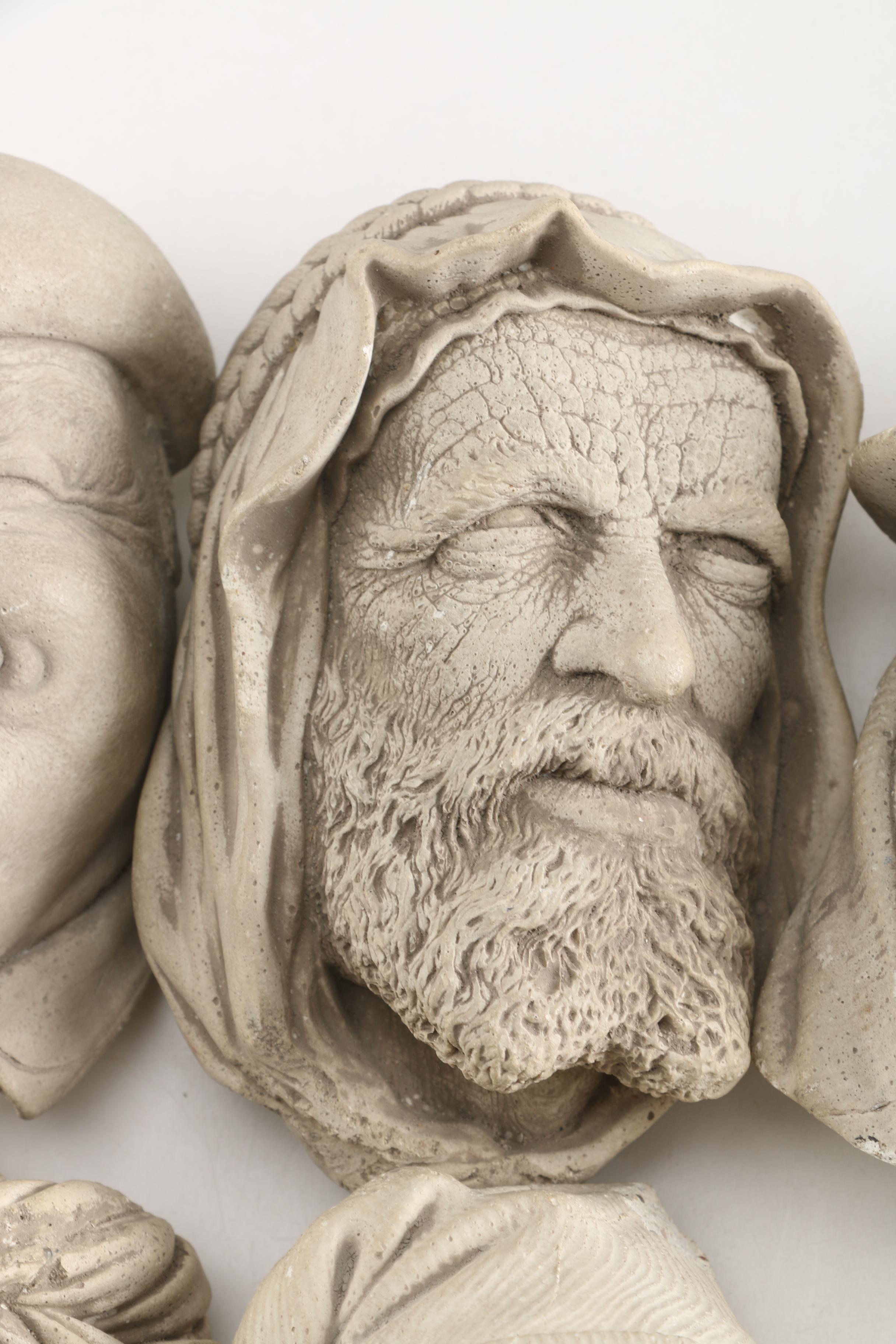 Vintage Chalkware Heads