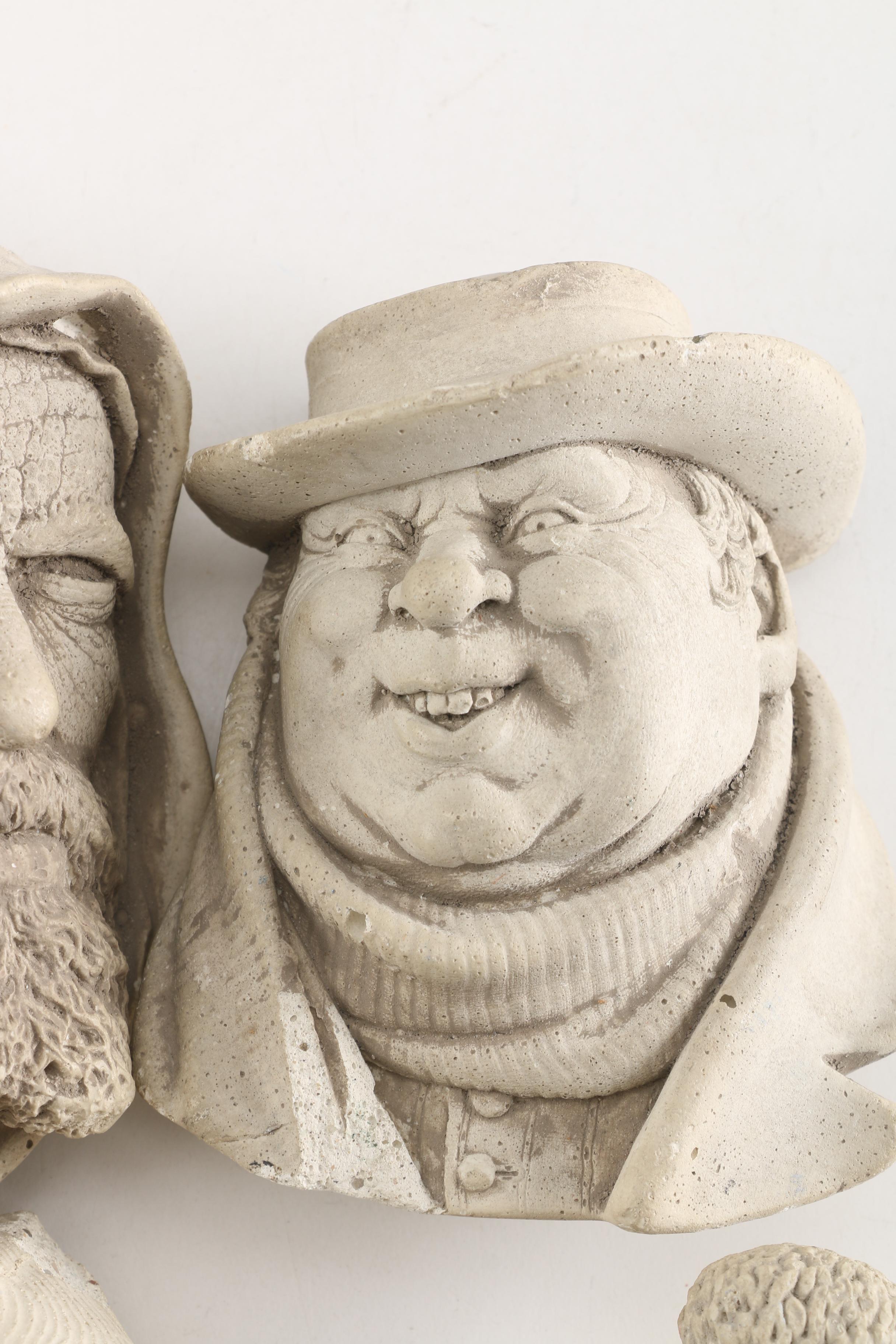 Vintage Chalkware Heads