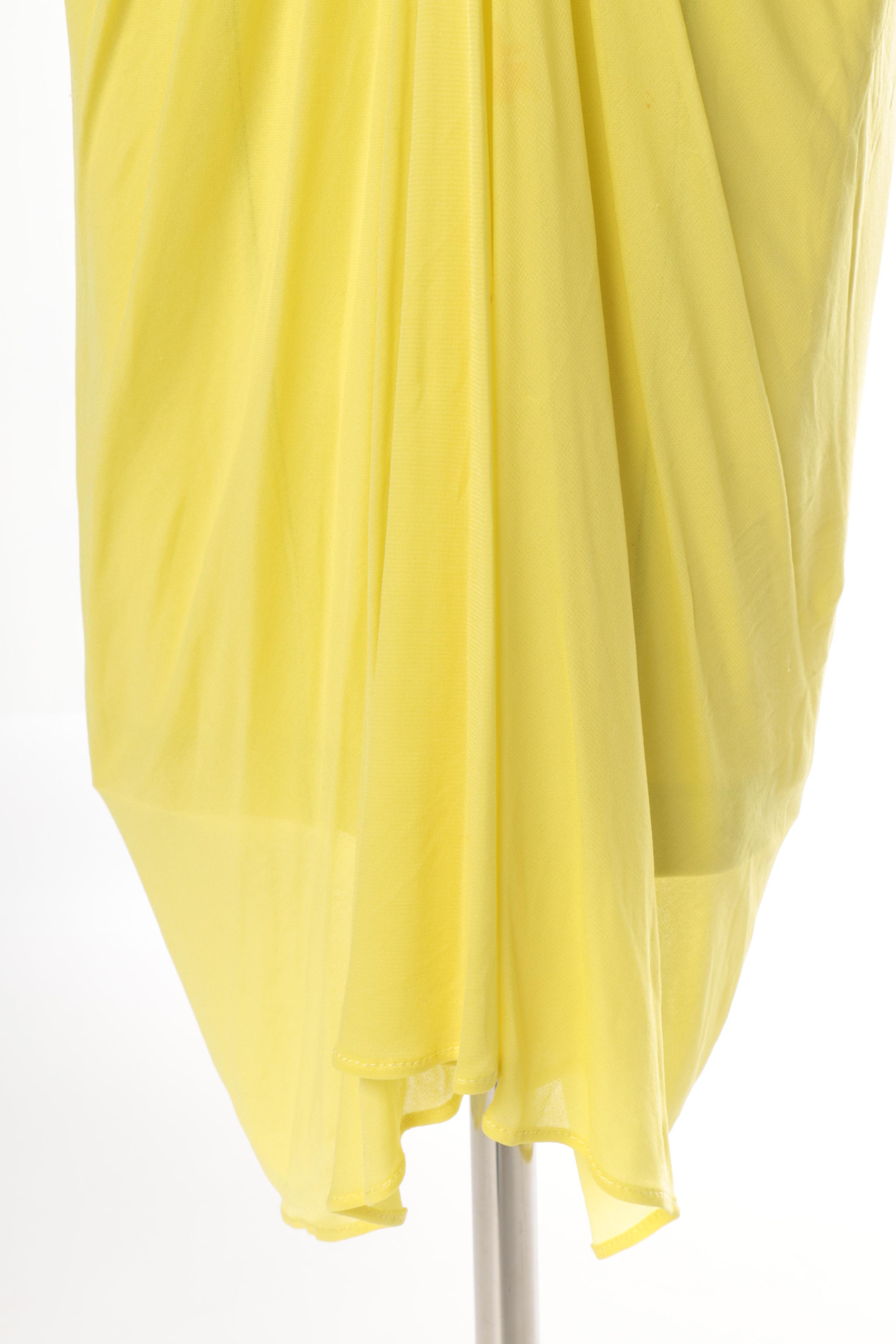 Roberto Cavalli Ruched Cocktail Dress with Rhinestones