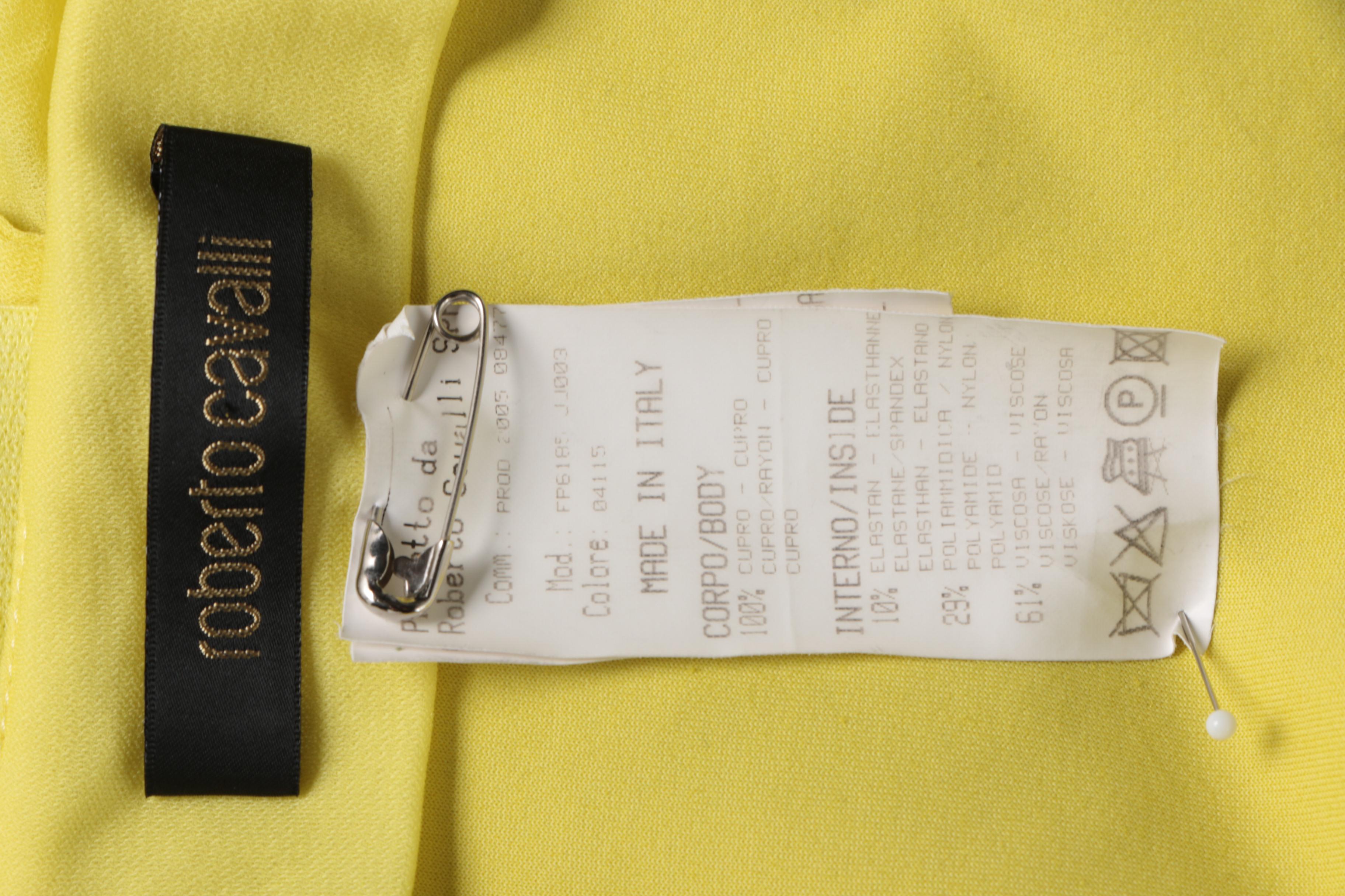 Roberto Cavalli Ruched Cocktail Dress with Rhinestones