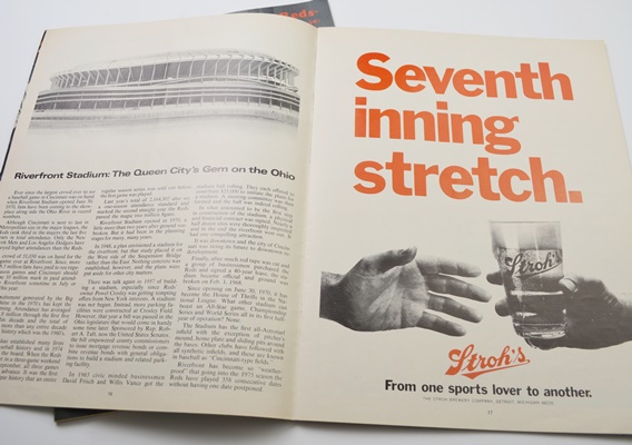 1975, 1976 Cincinnati Reds Scorebooks