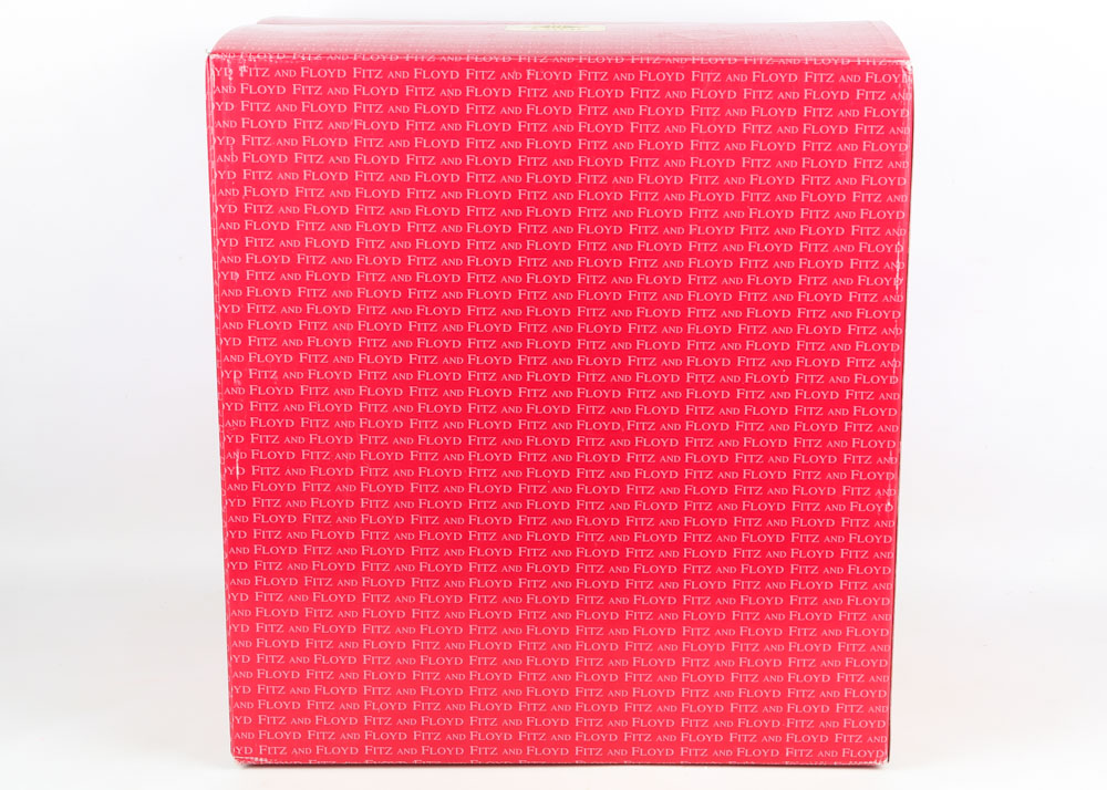 Fitz and Floyd "Florentine Christmas" White Stag Figurines