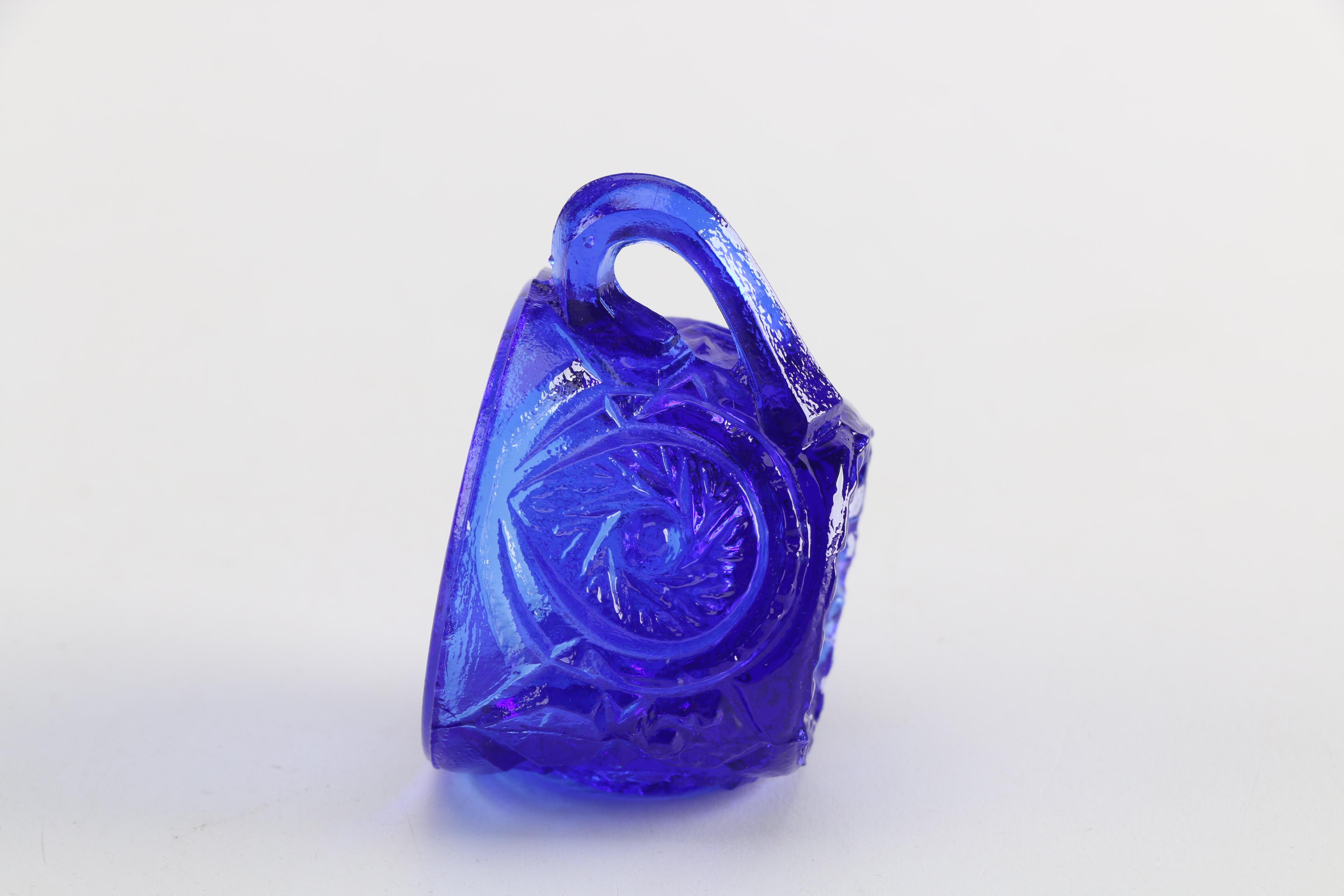 Cobalt Blue Glass Miniature Punch Cups
