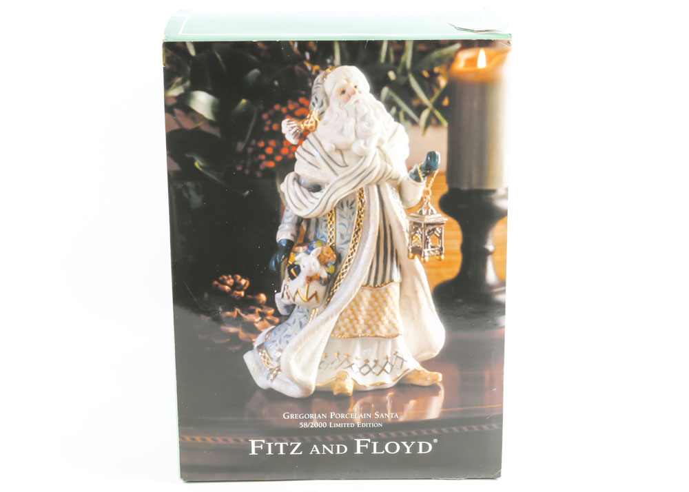 Fitz and Floyd Limited Edition Porcelain "Gregorian Santa" Figurine