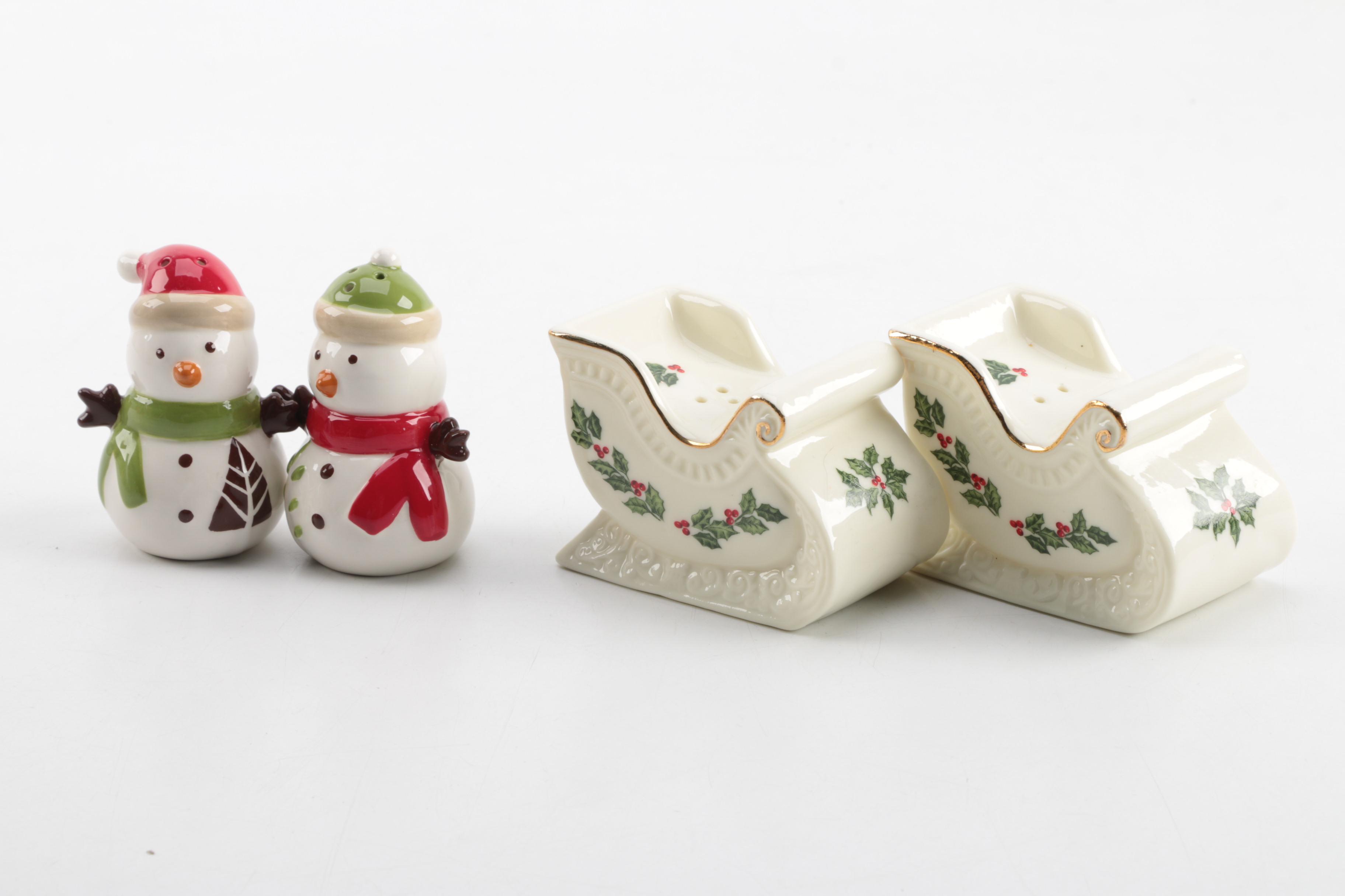 Assorted Christmas Tableware