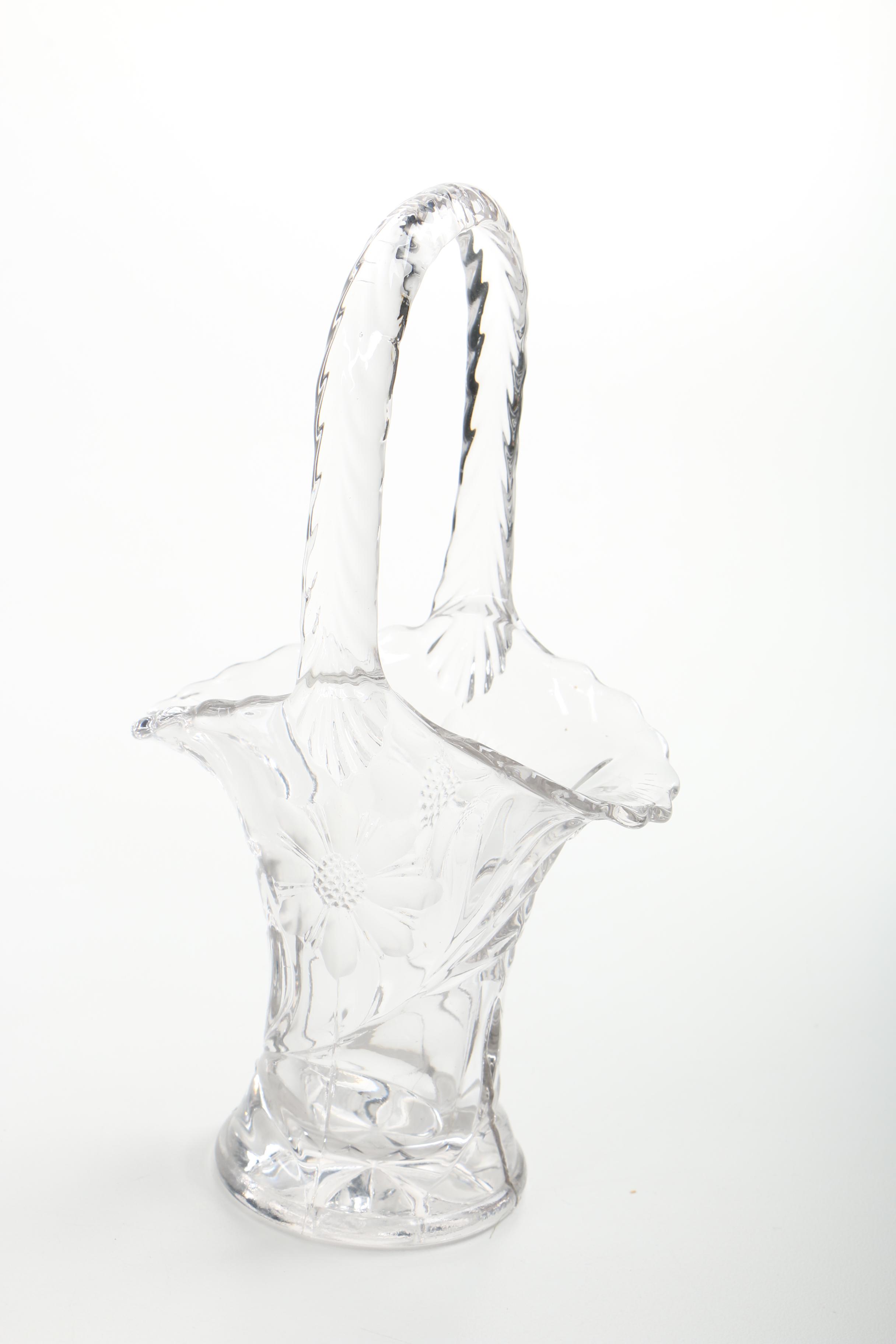 Etched Glass Baskets