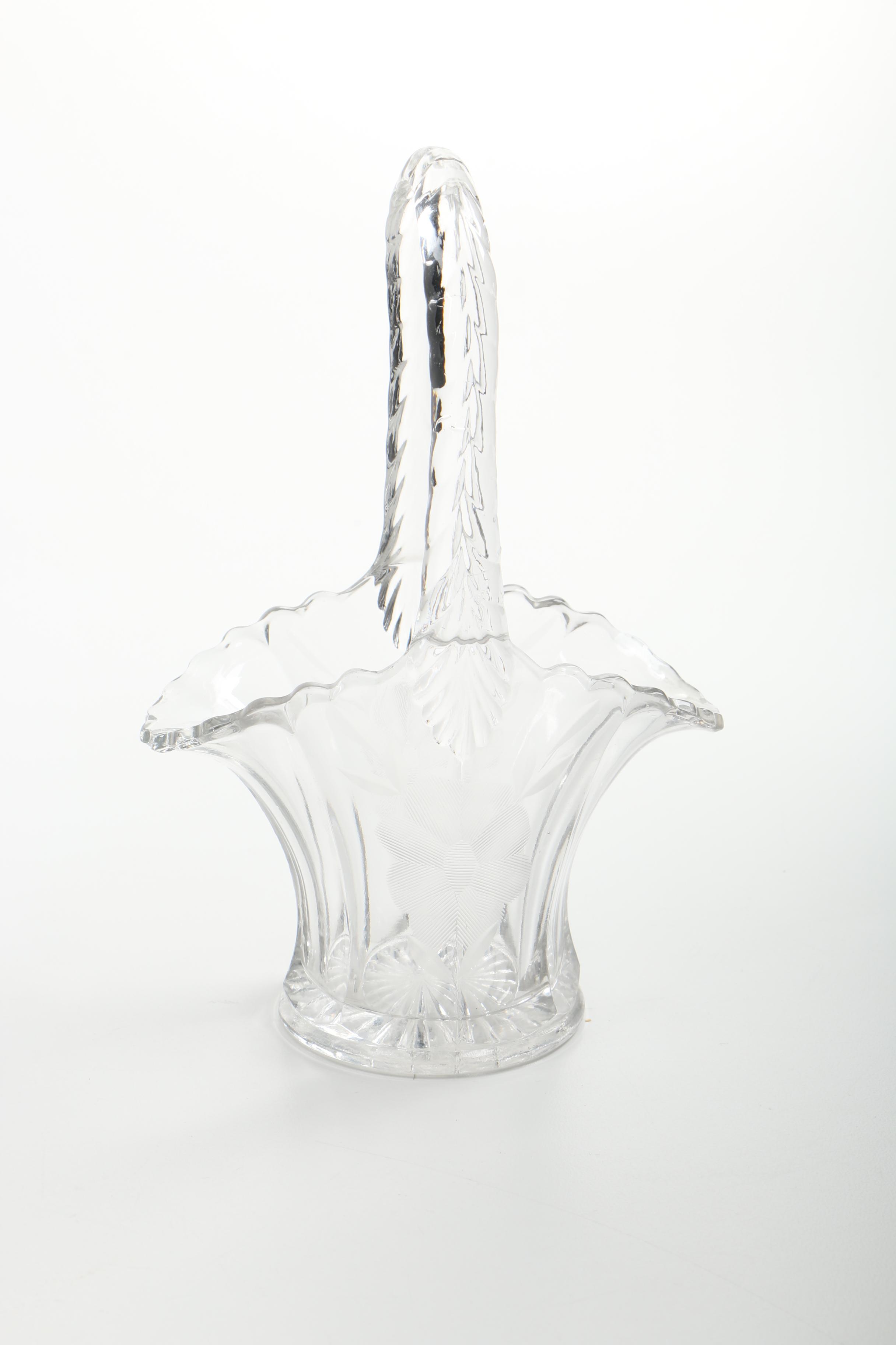 Etched Glass Baskets