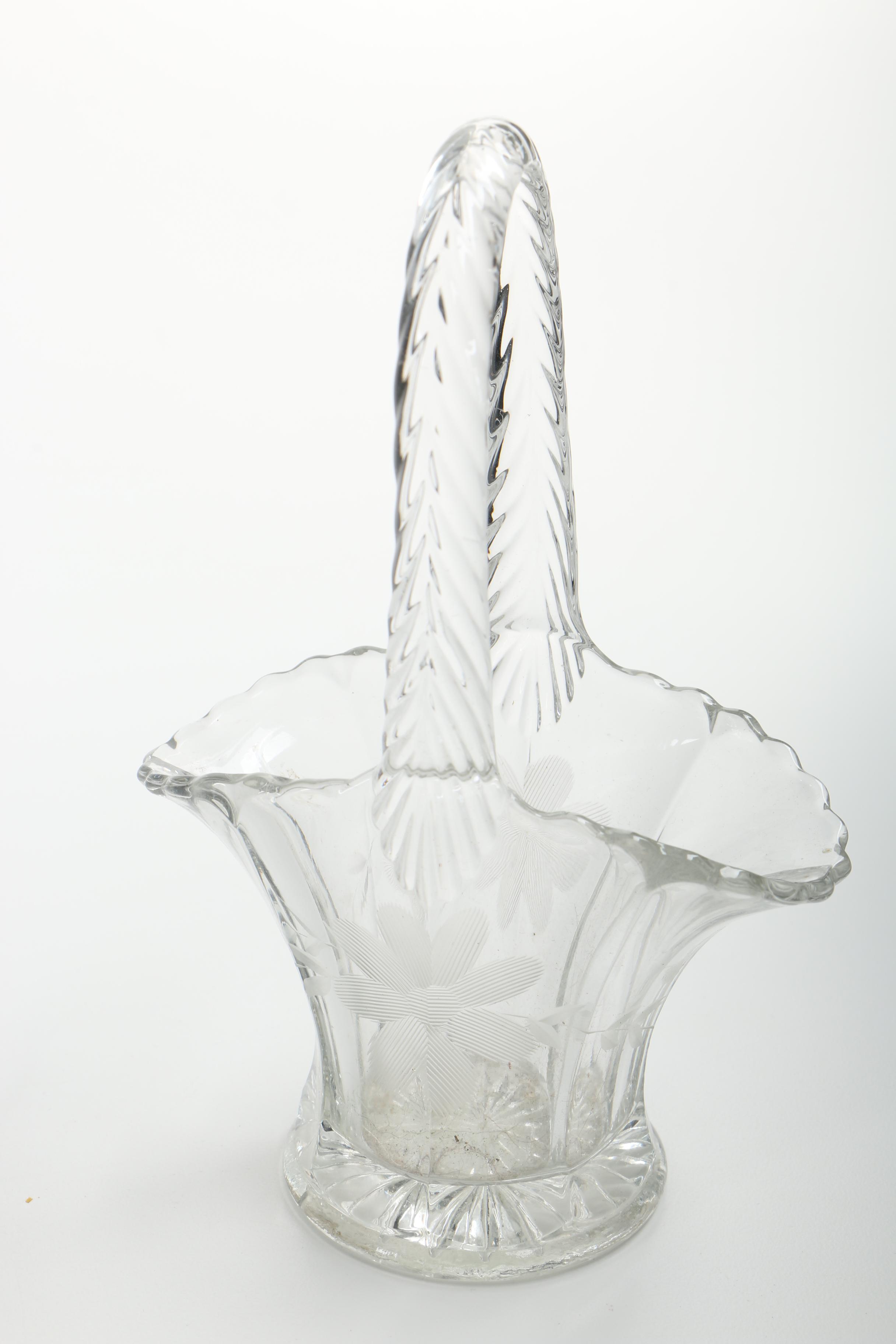 Vintage Pressed Glass Baskets