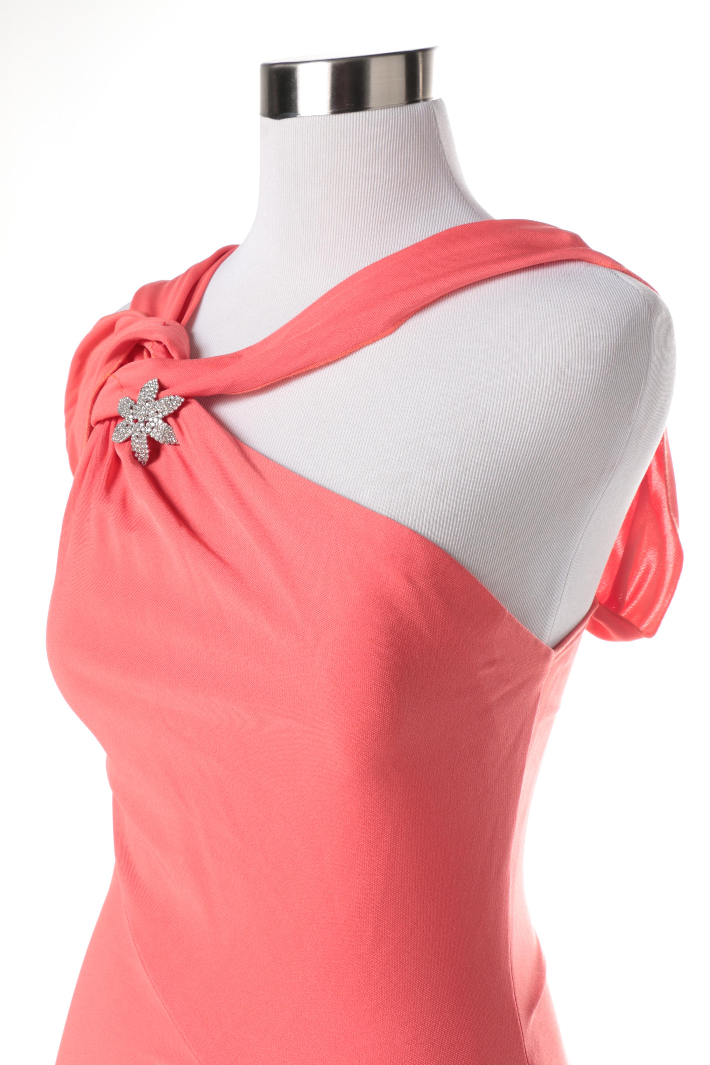 Nicole Bakti Gown with Chiffon Shawl