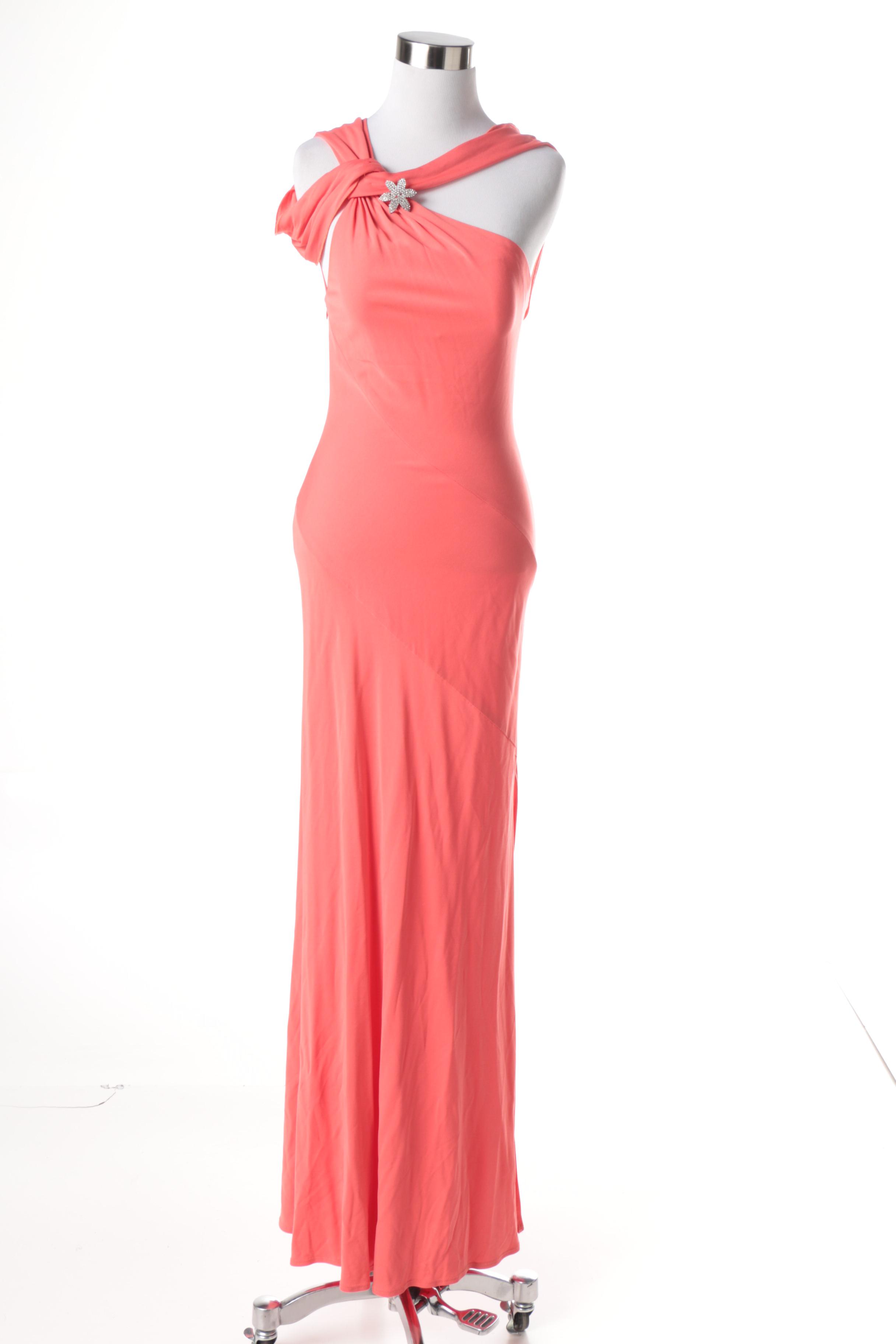 Nicole Bakti Gown with Chiffon Shawl