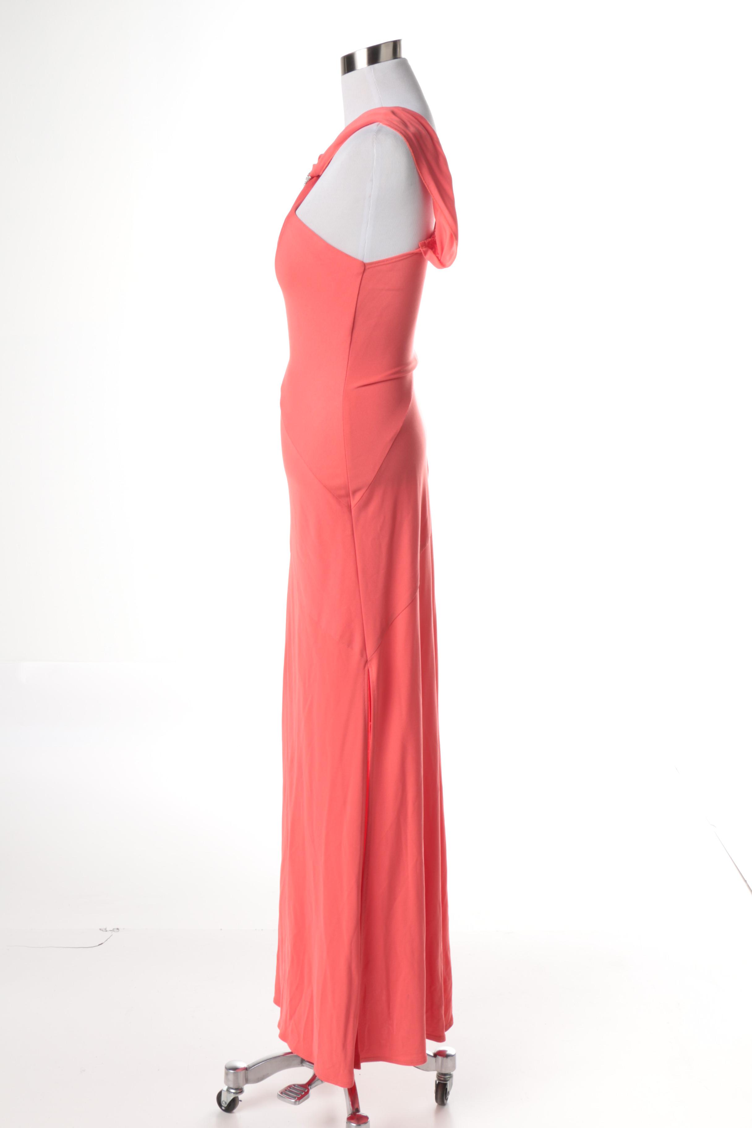 Nicole Bakti Gown with Chiffon Shawl