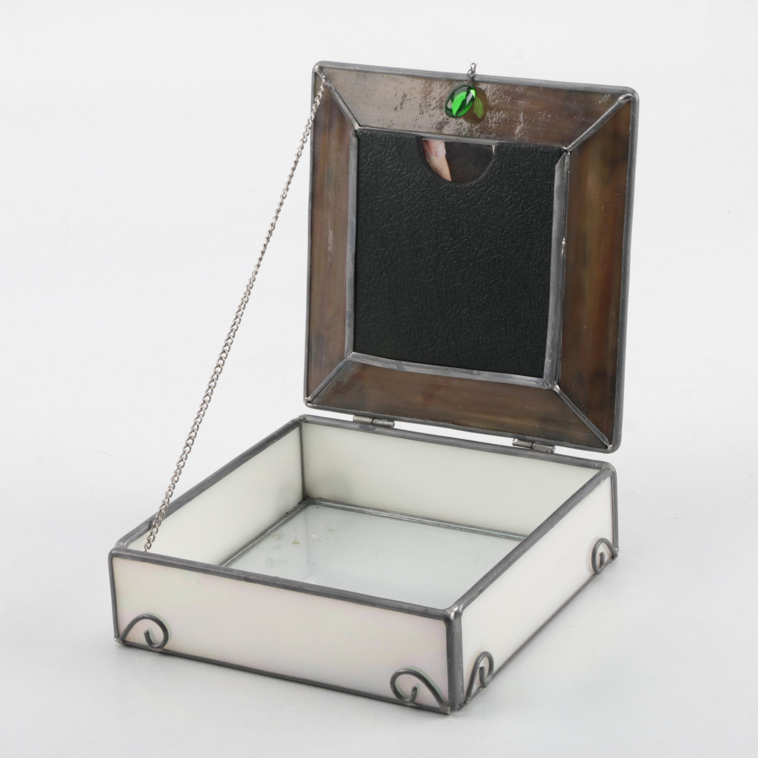 Decorative Glass and Metal Trinket Boxes