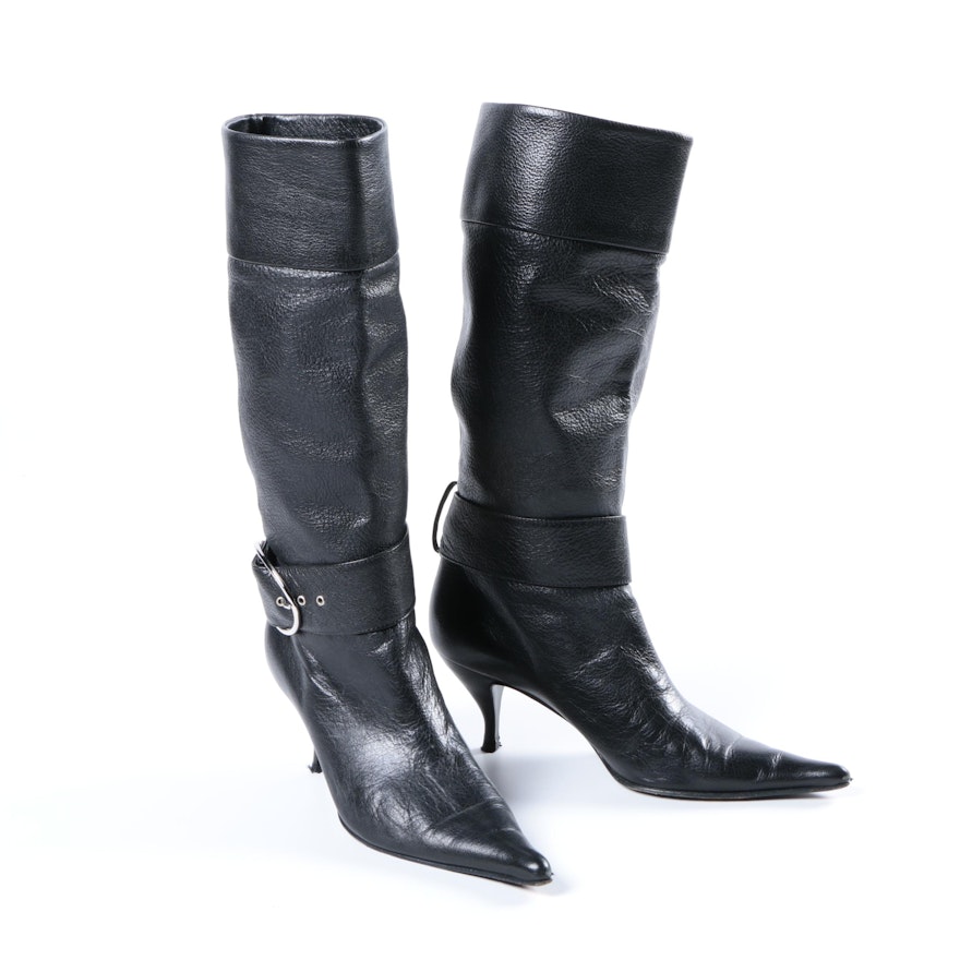 Borgo Degli Ulivi Black Leather Boots