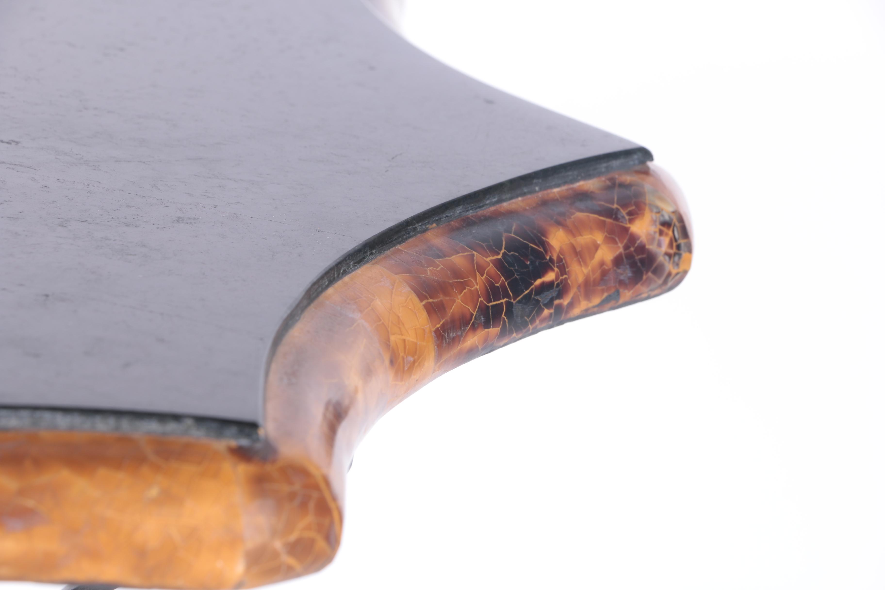 Faux Stone Metal Side Table