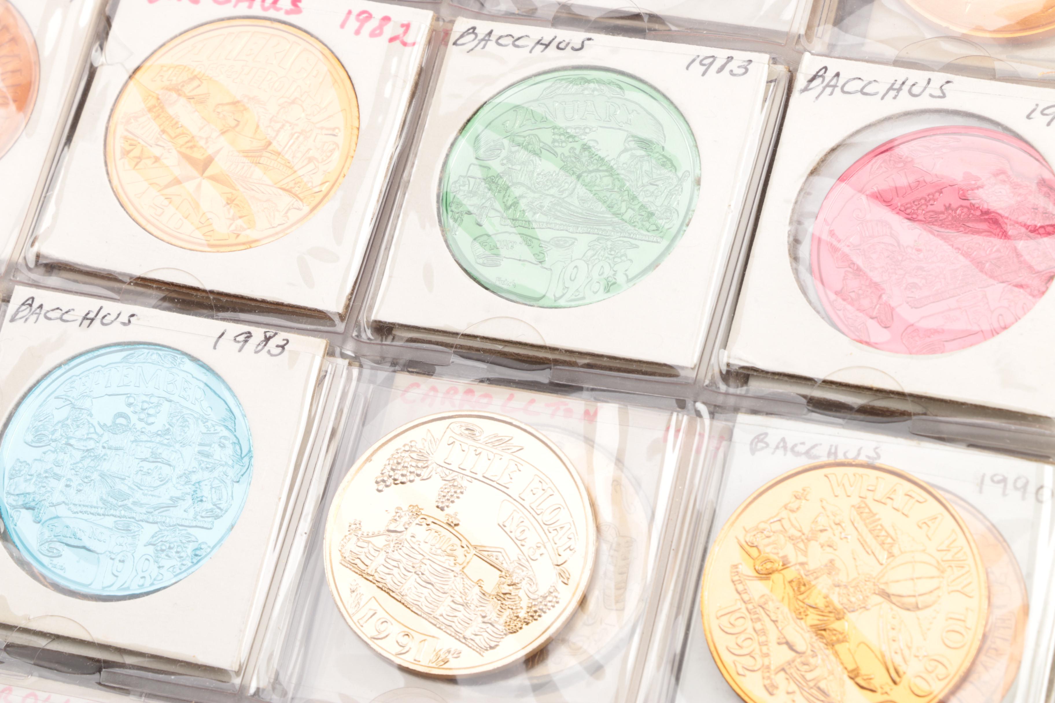 Mardi Gras Doubloons in New Orleans Binder