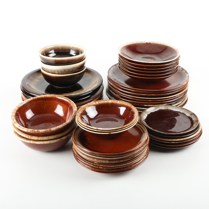 Brown Ceramic Tableware Featuring Pfaltzgraff "Gourmet Brown"