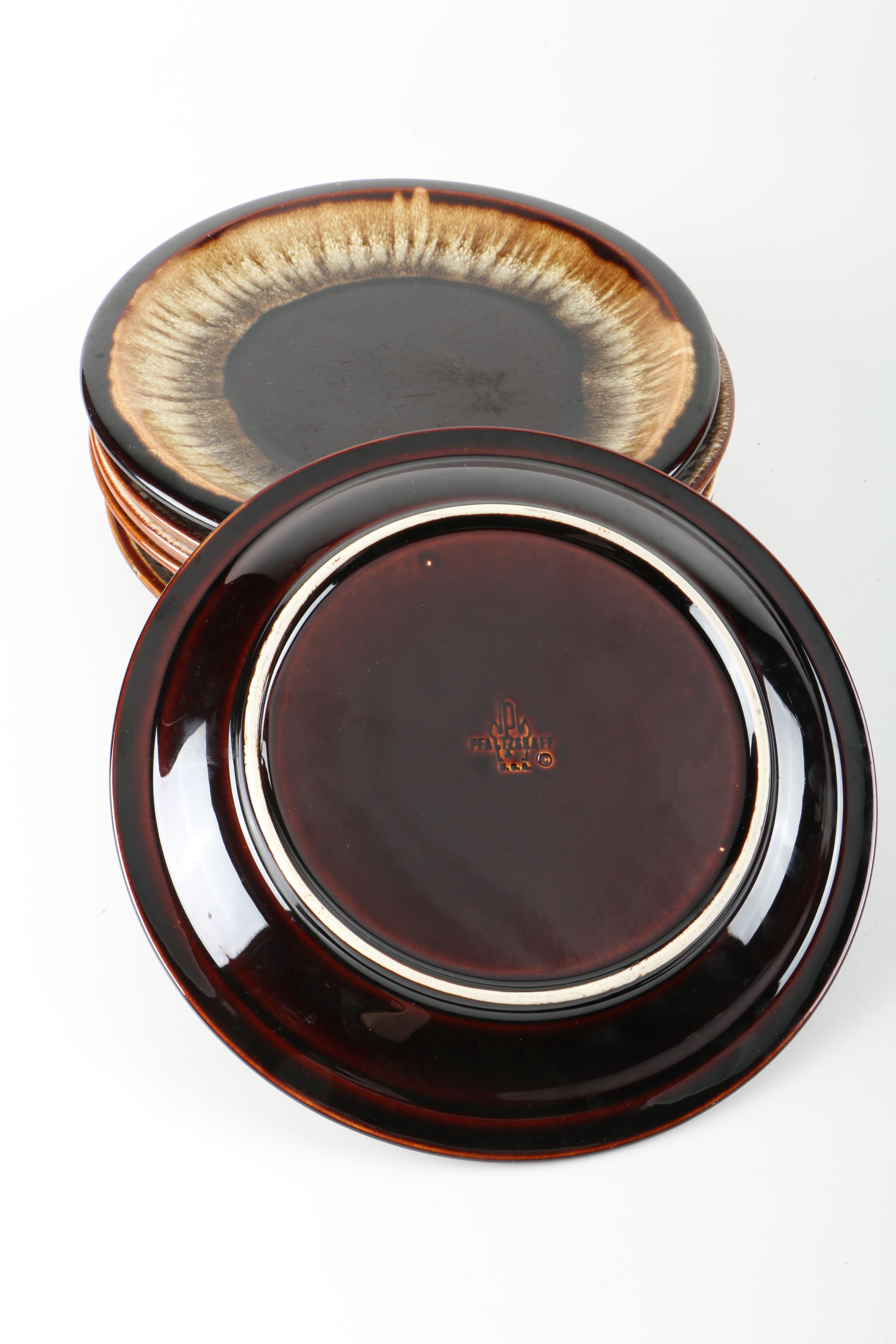 Brown Ceramic Tableware Featuring Pfaltzgraff "Gourmet Brown"