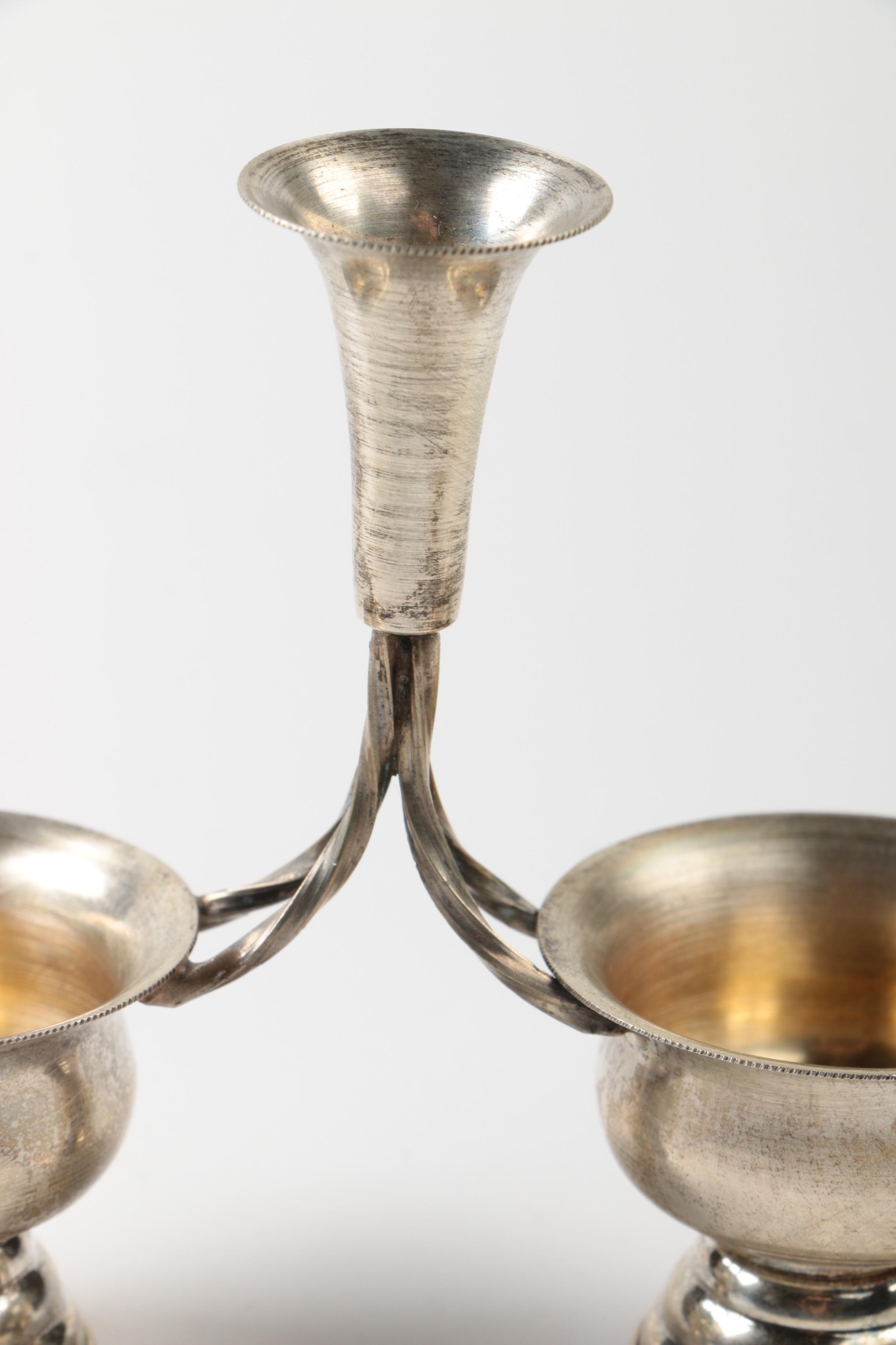 800 Silver Salt Cellar Epergne