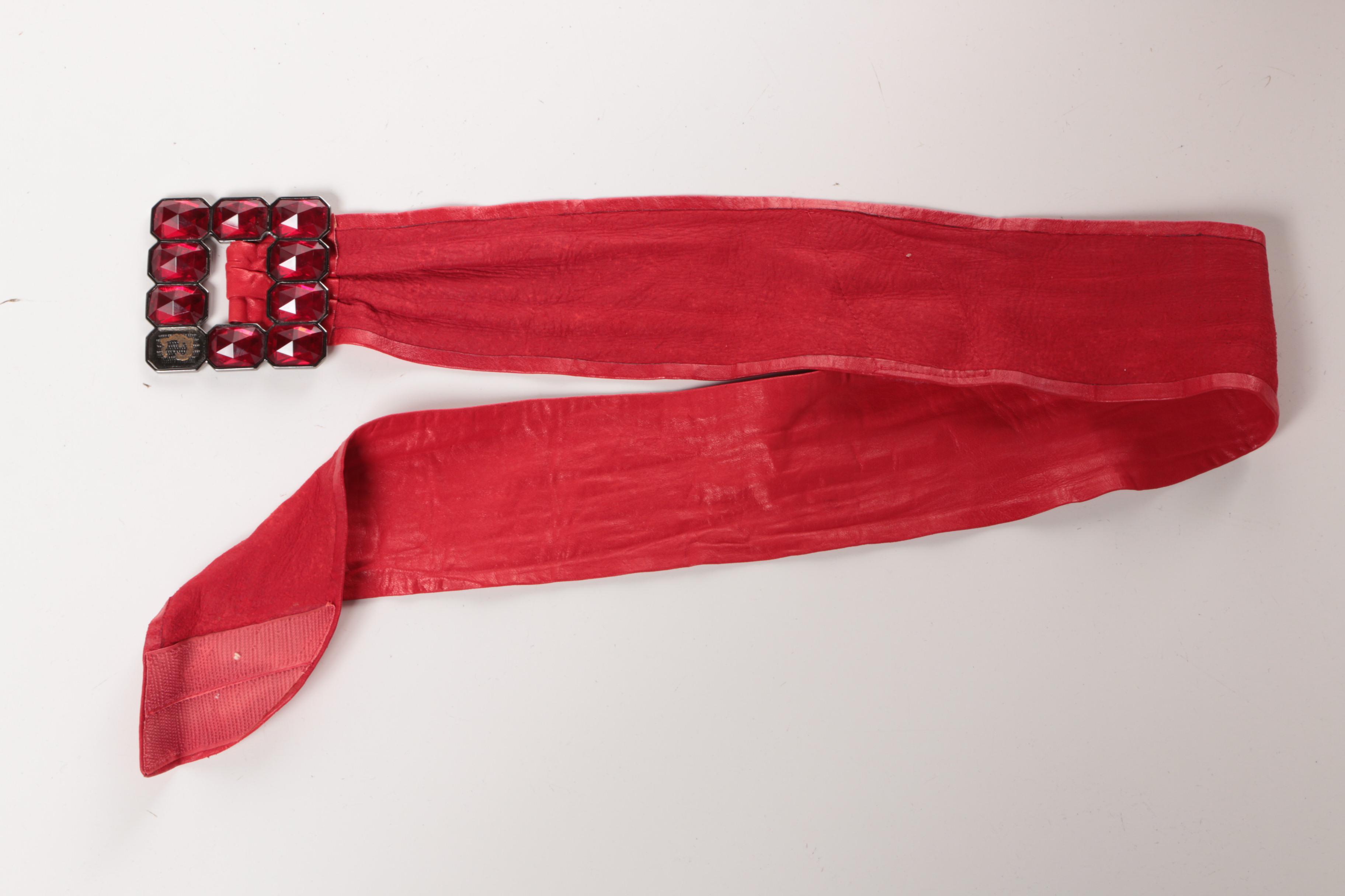 Vintage Robert Berdell Red Evening Gown